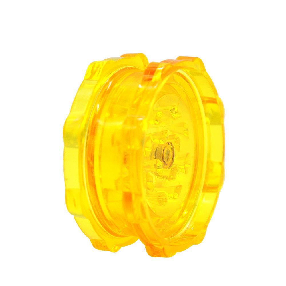 Transparent Plastic Novelty Herb Grinder 2 Layer 50MM (3 Color)