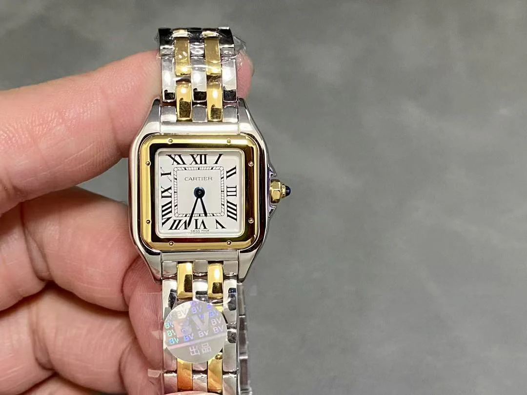 Cartier Watch PANTHERE DE CARTIE 22MM QUARTZ GOLD STEEL WHITE DIAL BEST VERSION