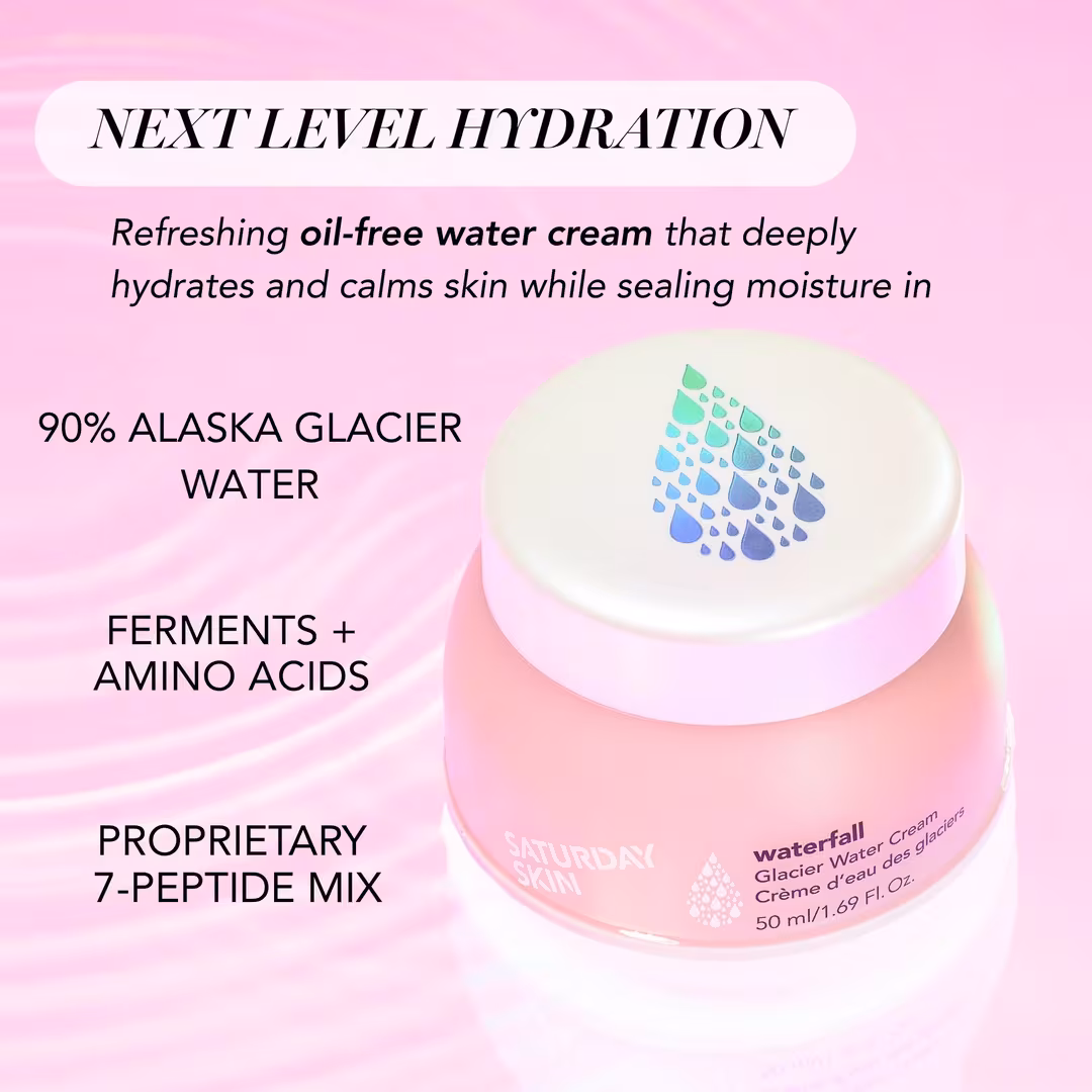 Saturday Skin  Waterfall Glacier Oil Free Water Cream