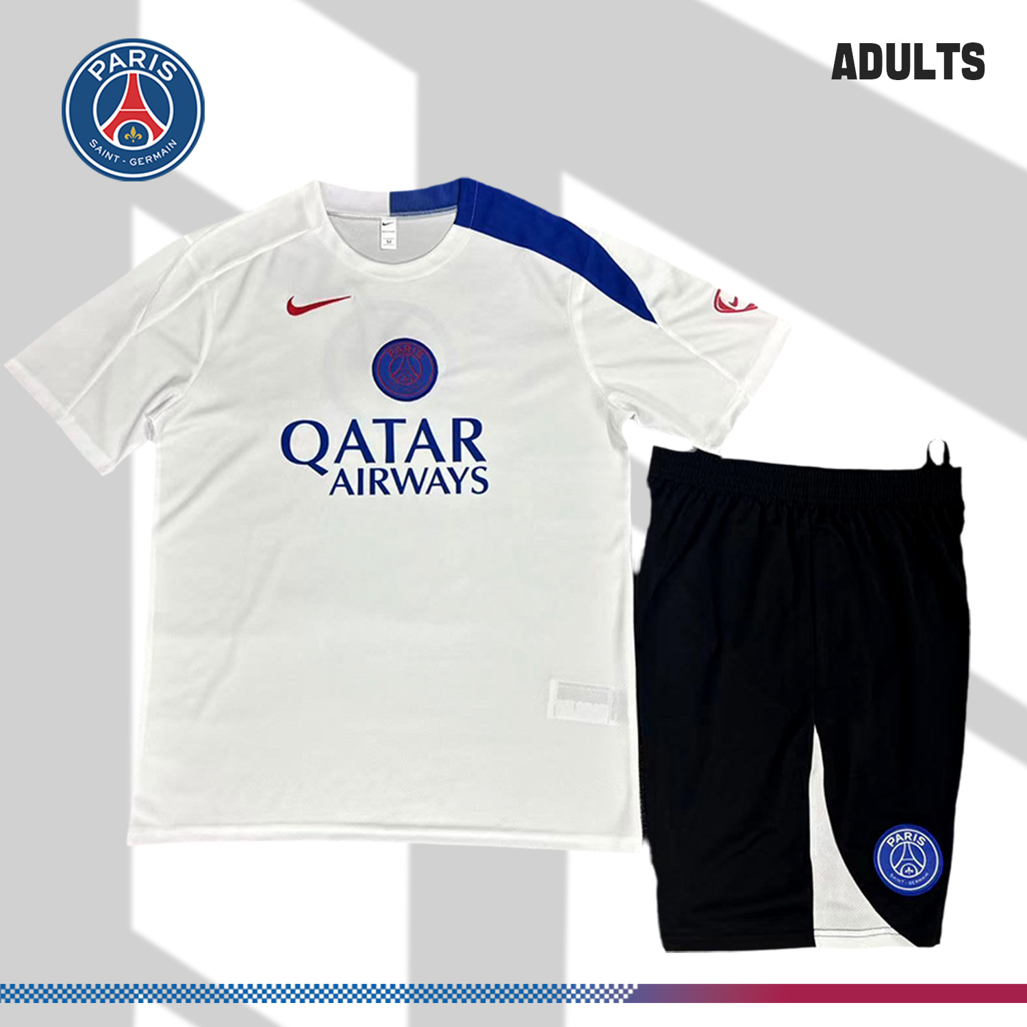 2025/2026 Paris Saint Germain Short Sleeve Training Kit (Adult Kit)