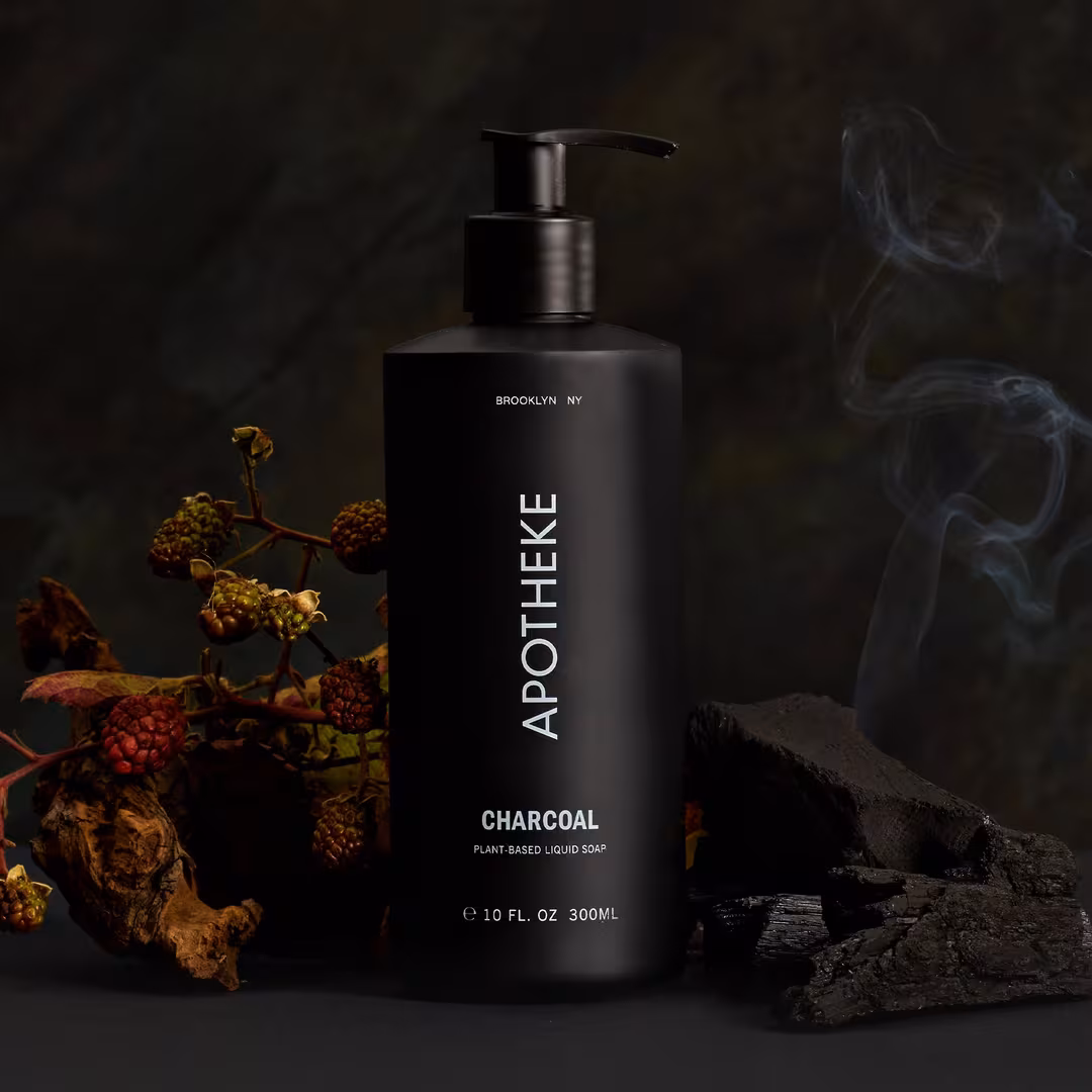 APOTHEKE  Charcoal Liquid Soap and Lotion Set