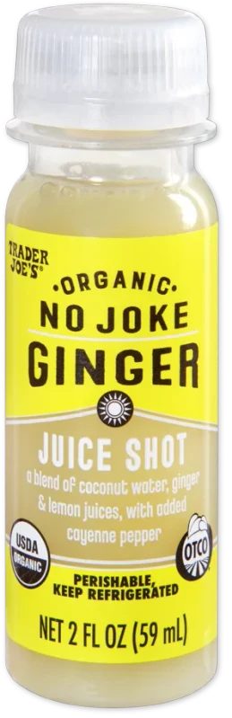 Organic Ginger Juice Shot – Strong Ginger Wellness Drink 2 Fl Oz