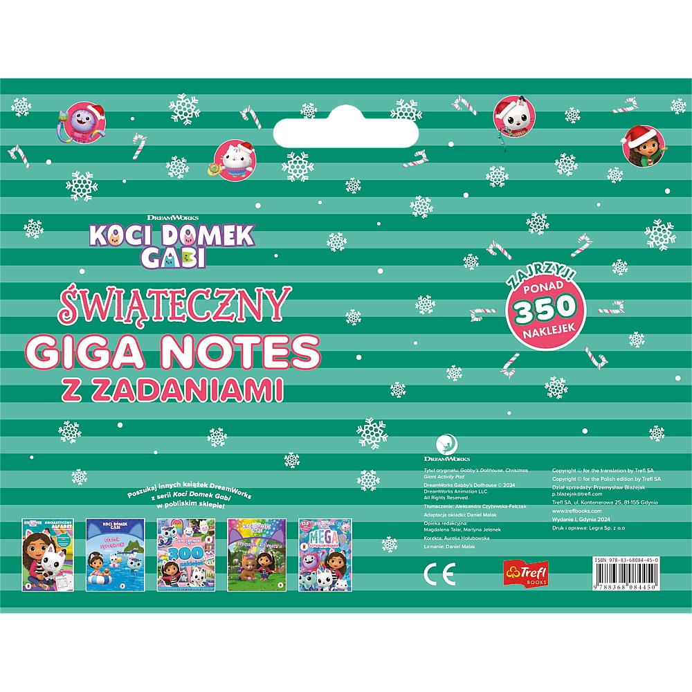 Książka Aktywizująca Koci Domek Gabi. Gigantyczny Świąteczny Notes Z Zadaniami
