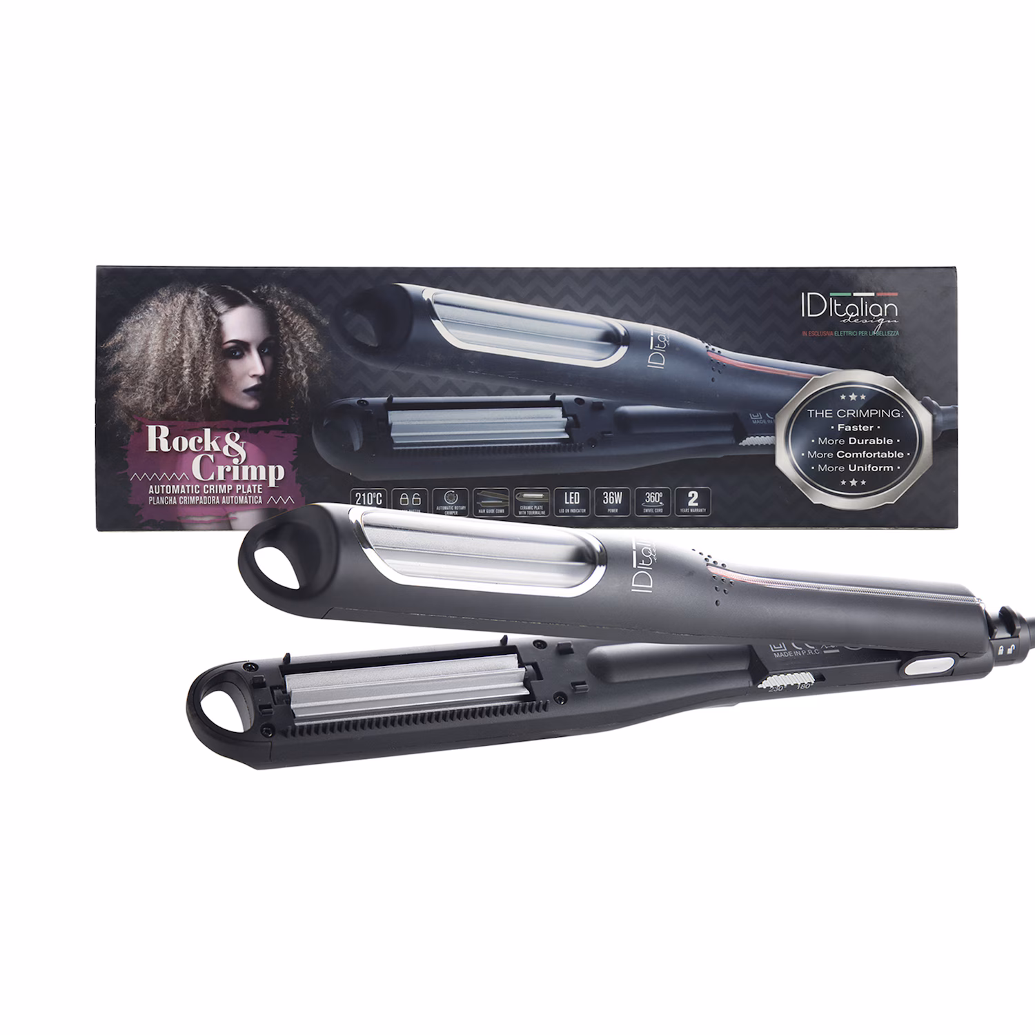 Crimping Hair Iron Italian Design  .