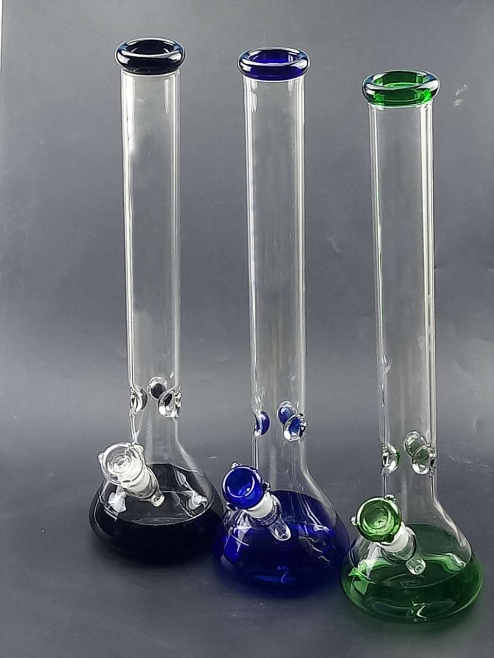 19 Straight Neck Glass Beaker Bong