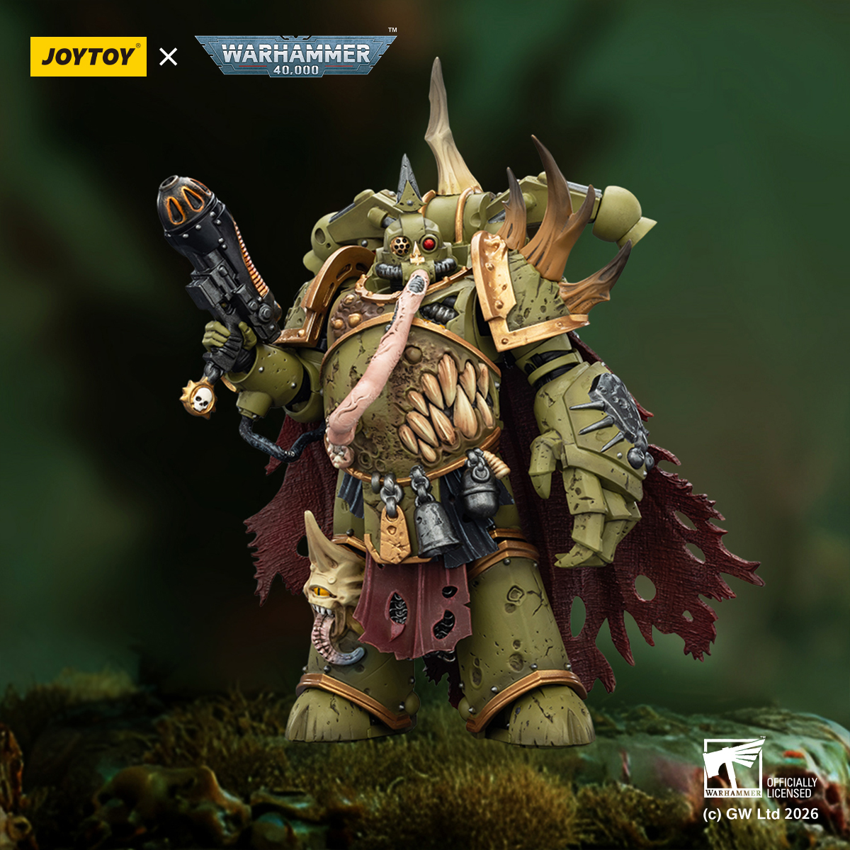 JOYTOY Warhammer 40k 1: 18 Death Guard Plague Marines - JOYTOY WORLD