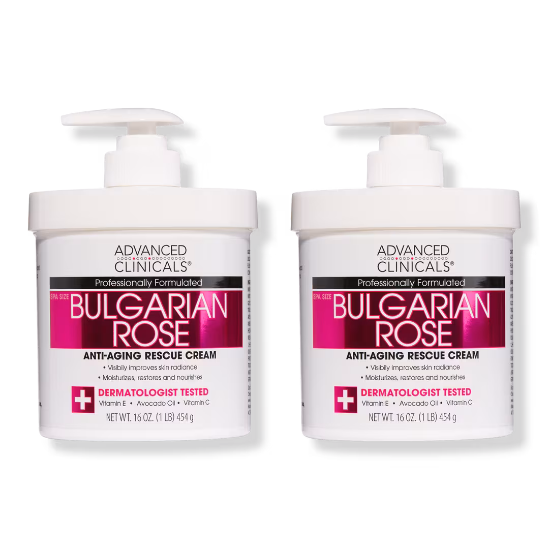 Advanced Clinicals  Bulgarian Rose Anti Aging Body Cream
