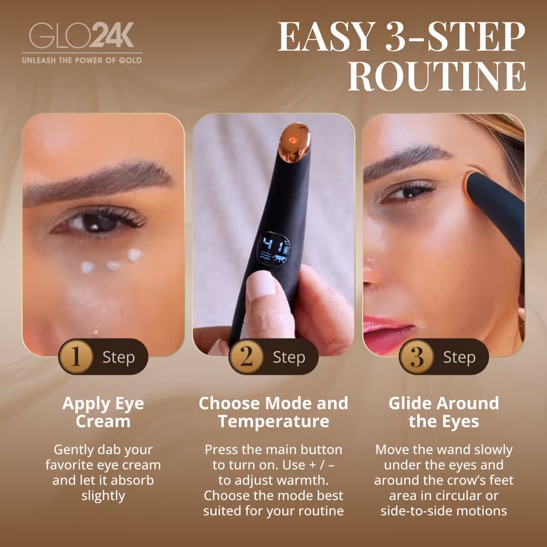 Glo24k  Triple Action Eye Care Therapy Wand