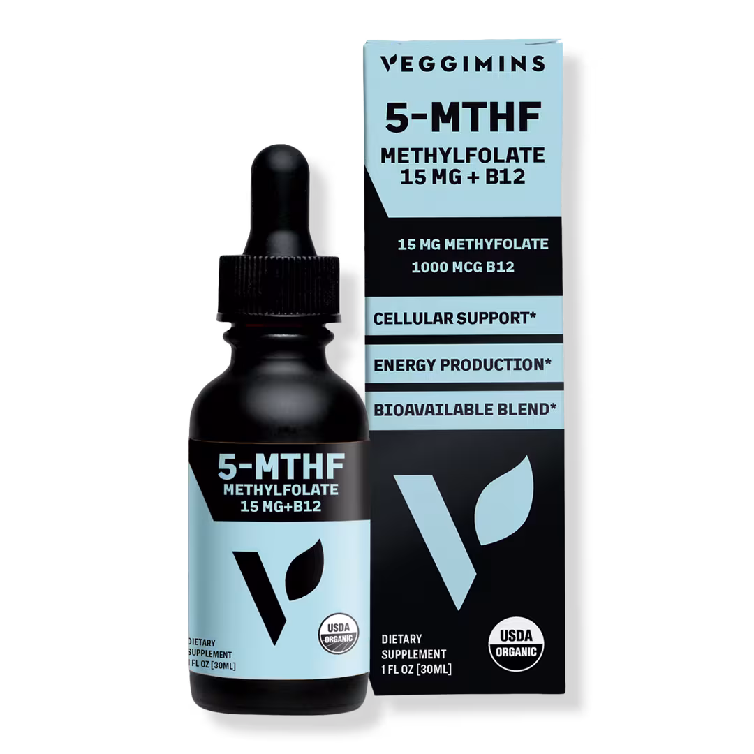 Veggimins  Organic Methylfolate 15mg + B12