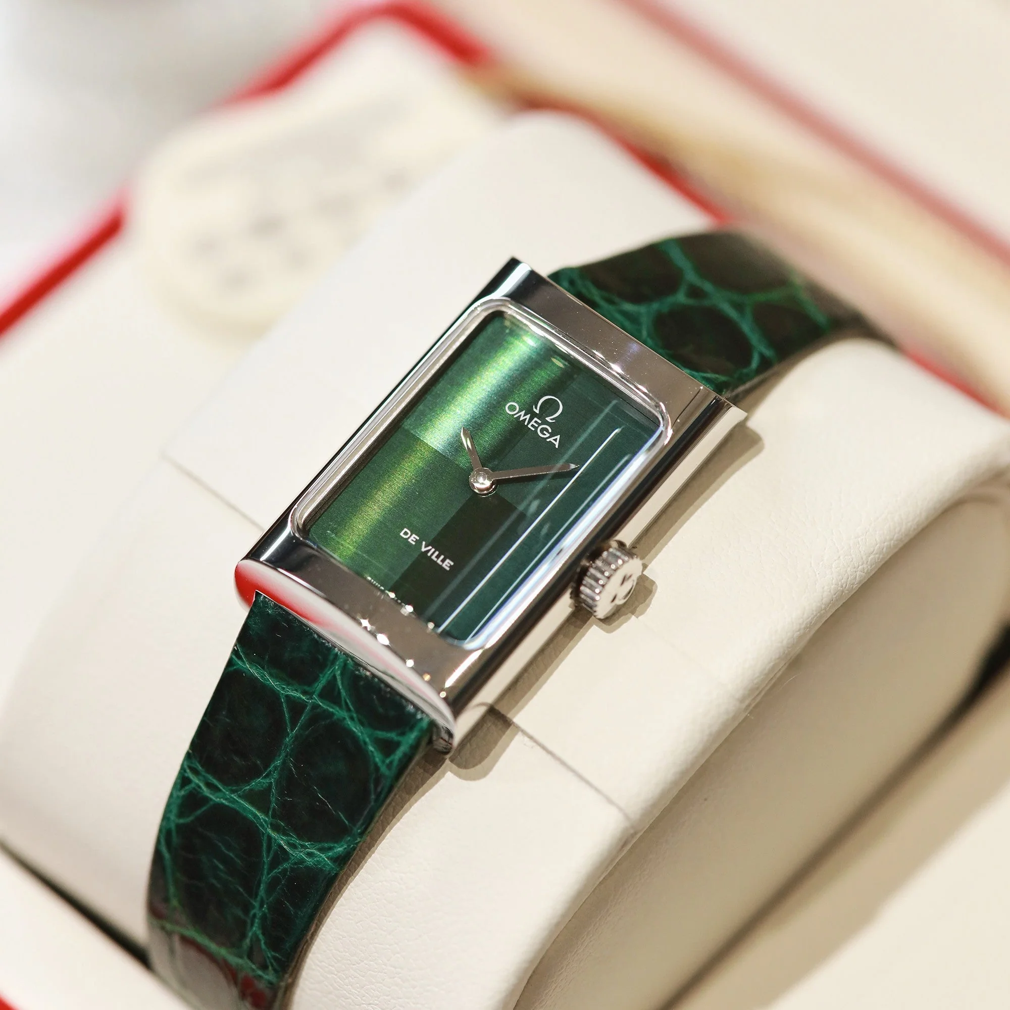 Omega Watch De Ville 26.12mm Silver Green Dial