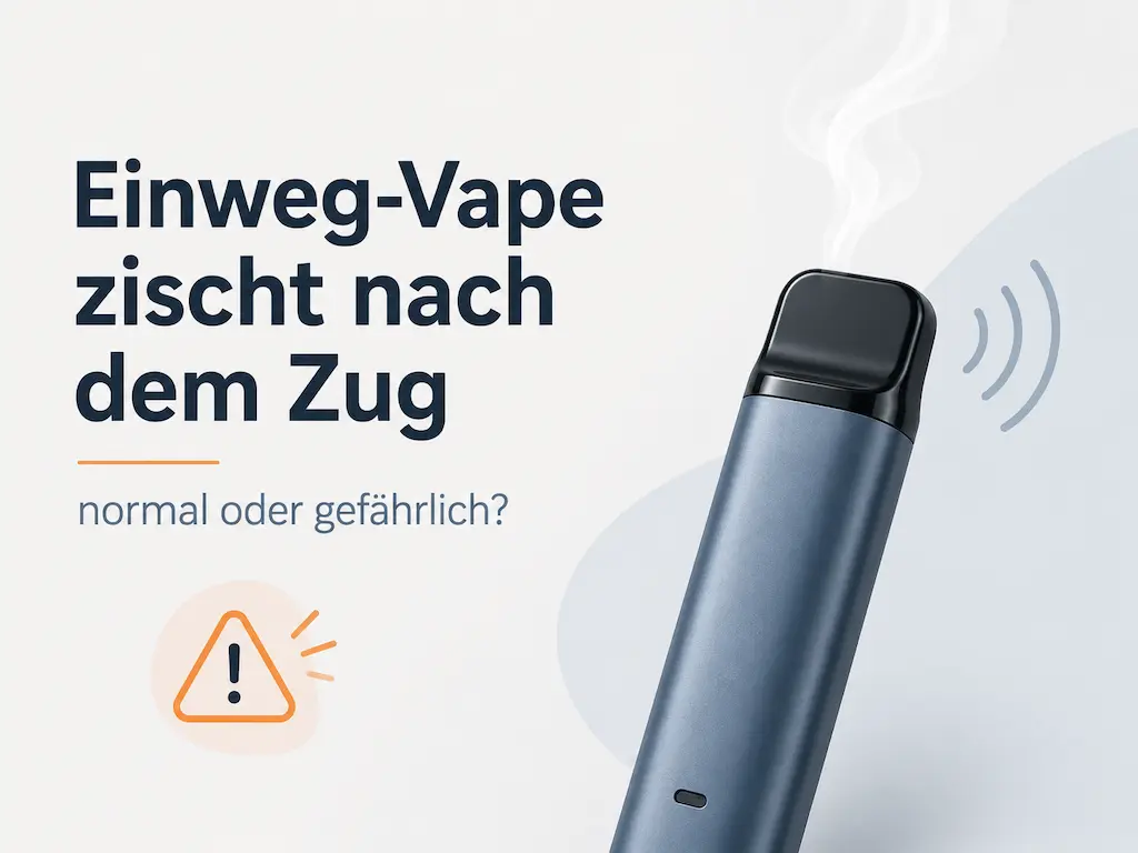 Disposable vape makes a hissing sound after a puff: normal or dangerous?