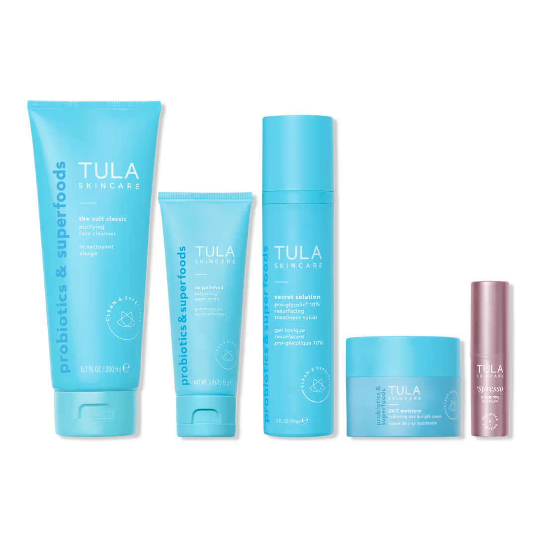 TULA  Glow Starts Here Bestselling Skin Essentials Kit