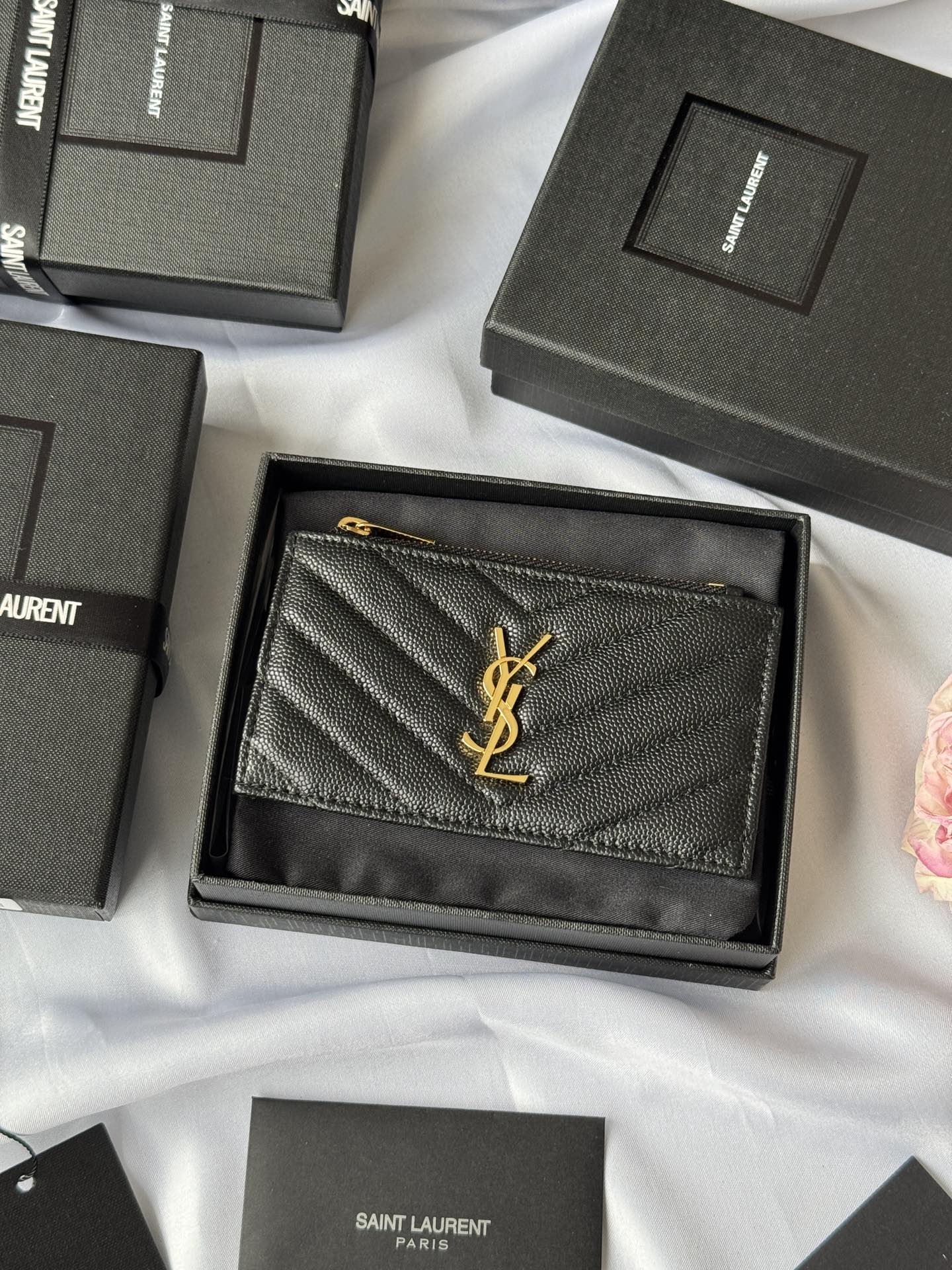 YSL Wallets Card Holder Wallet 607915