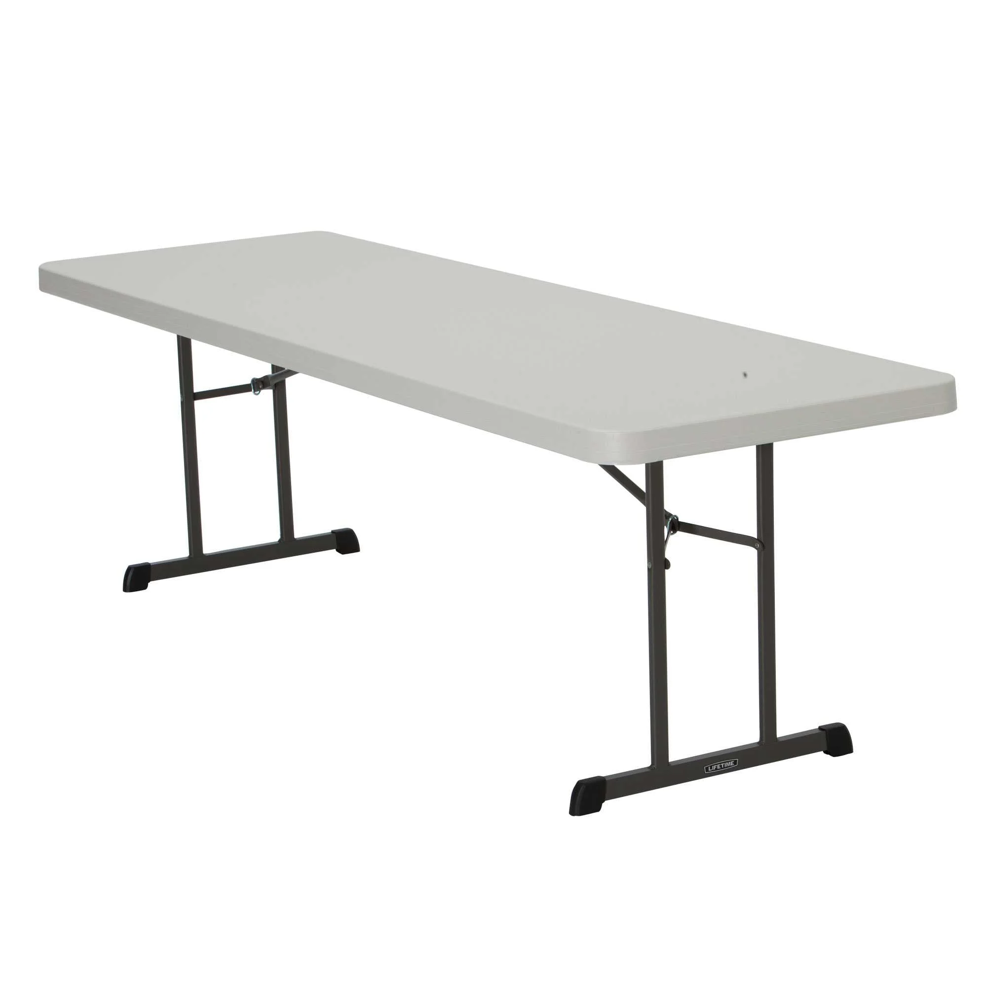 Lifetime 8 Foot Rectangle Folding Table Indoor/Outdoor Professional Grade, Almond (80250)