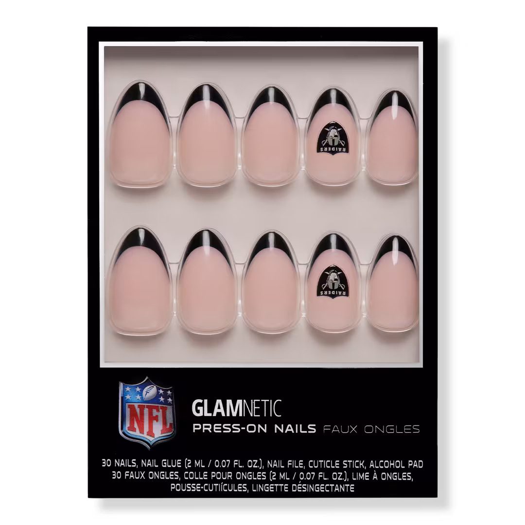 Glamnetic x Fanatics Nail  Las Vegas Raiders Press-On Nails