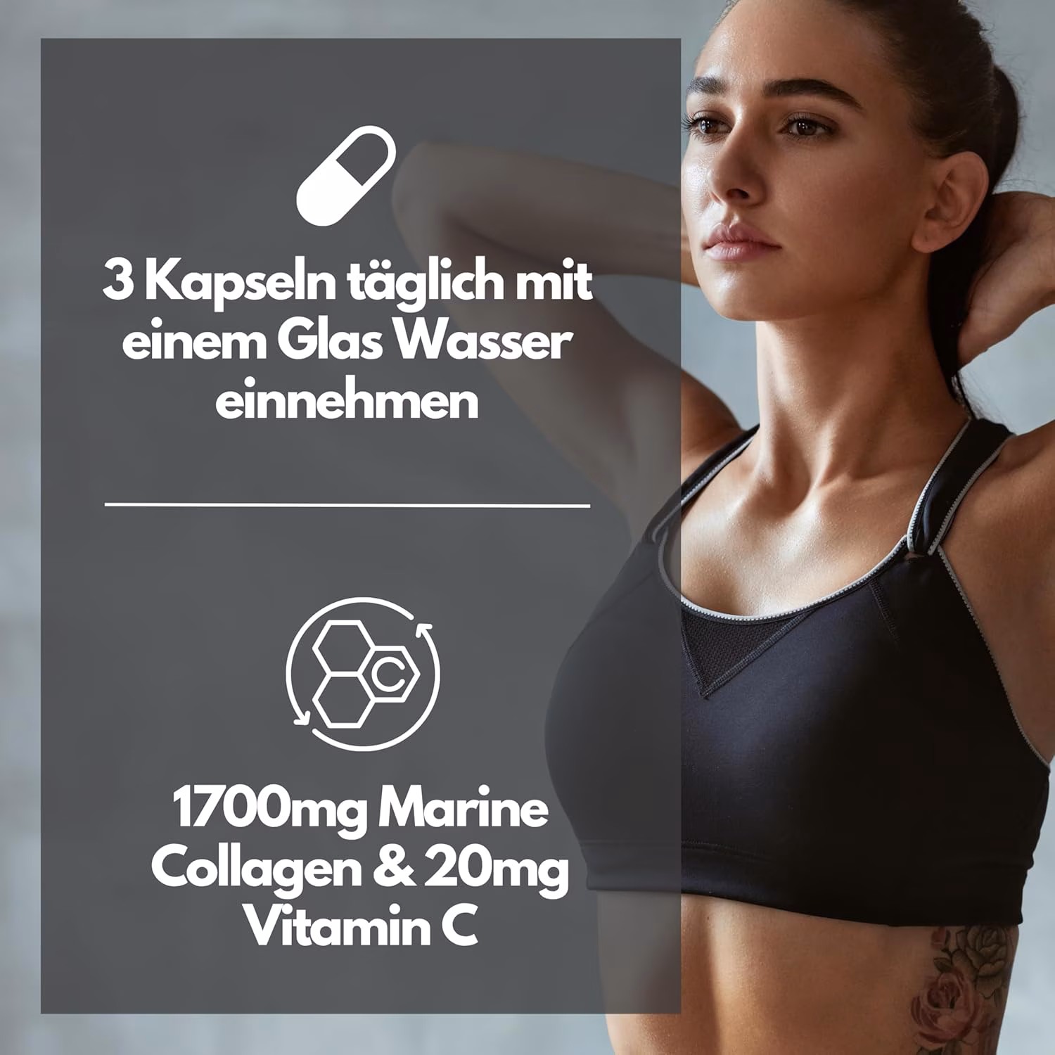Marine Collagen Kapseln mit Vitamin C