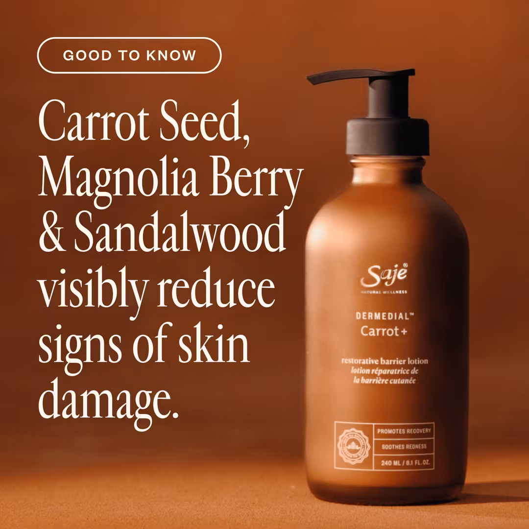 Saje Natural Wellness  Dermedial Carrot+ Restorative Barrier Lotion
