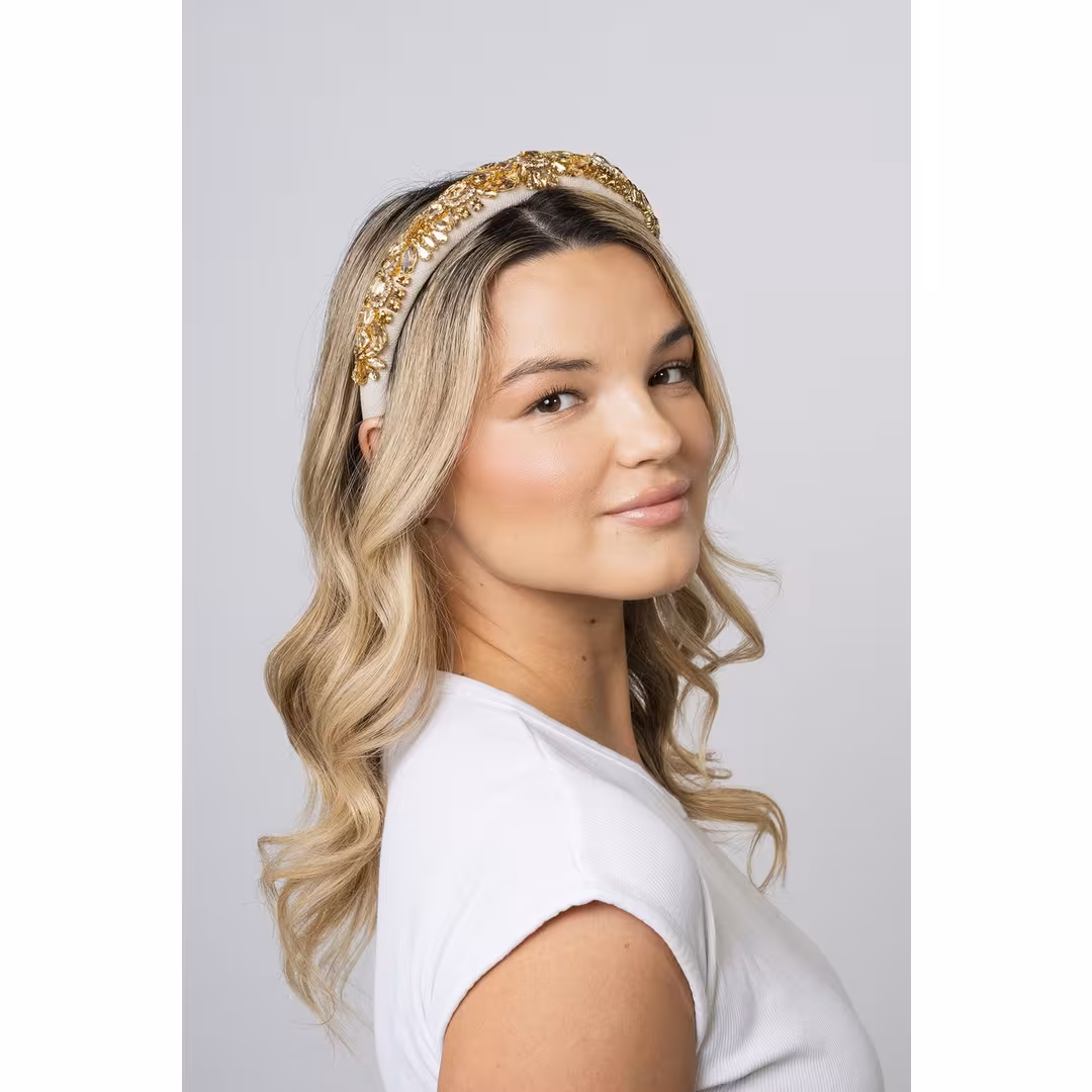 Locks & Mane  Amber Jewel Floral Headband