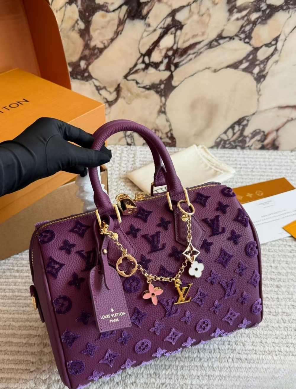 LV Petite Malle Monogram Empreinte Bag 10A
