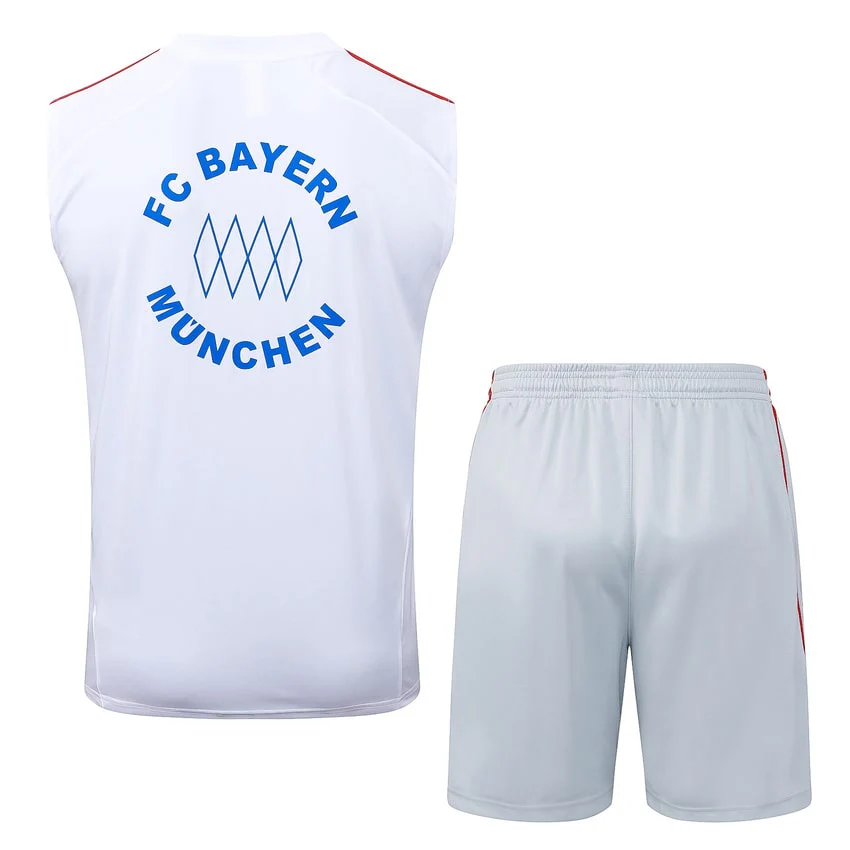 Bayern Munich Tank Top Shorts Men 2025 2026 White