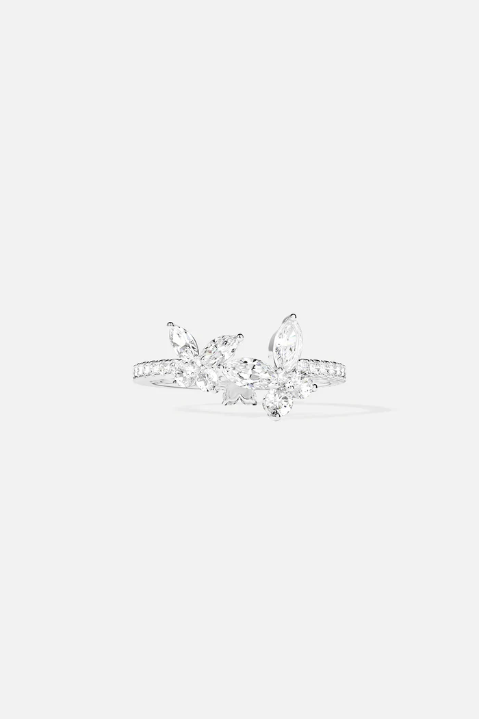 Anello con farfalla-argento