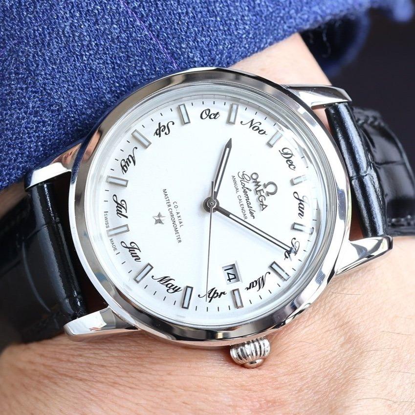 Omega Watch SEAMASTER GLOBEMASTER 40MM WHITE DIAL ANNUAL CALENDAR