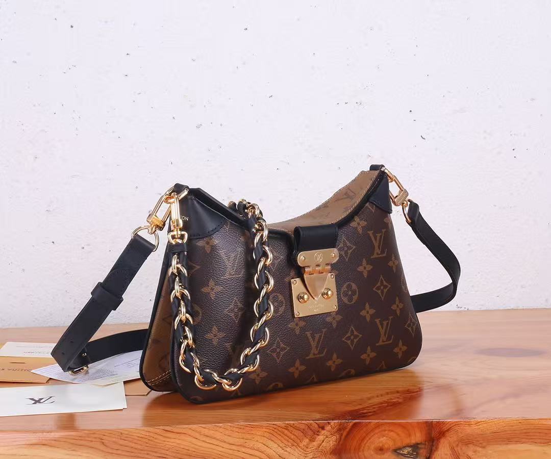 LV Monogram Reverse printed canvas crossbody bag