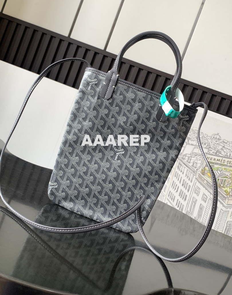 Replica Goyard POICLAPMLTY11CL61P Poitiers Claire Voie Bag Gray &Black