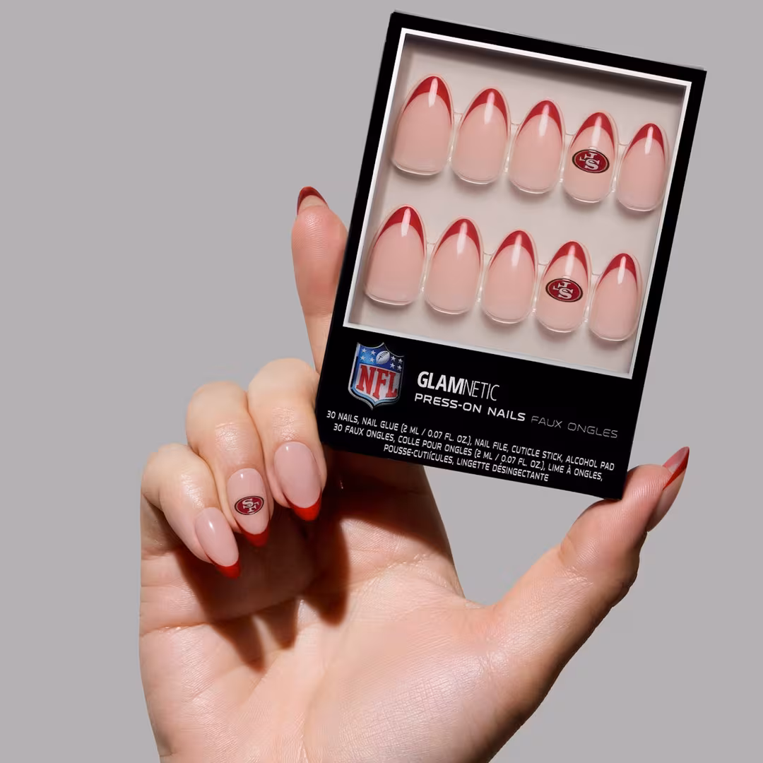 Glamnetic x Fanatics Nail  San Francisco 49ers Press-On Nails