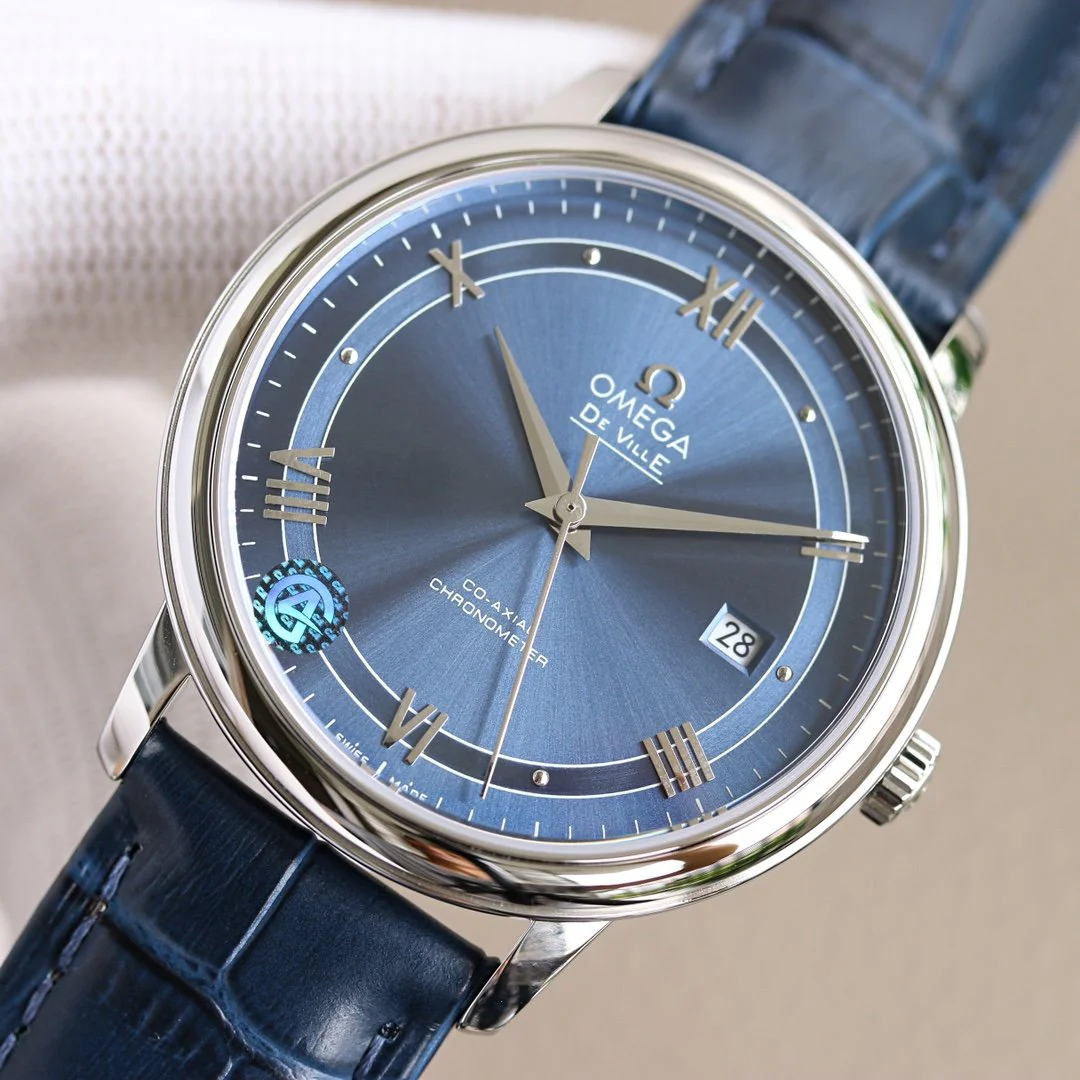 Omega Watch DE VILLE PRESTIGE 39.5 SILVER BLUE DIAL