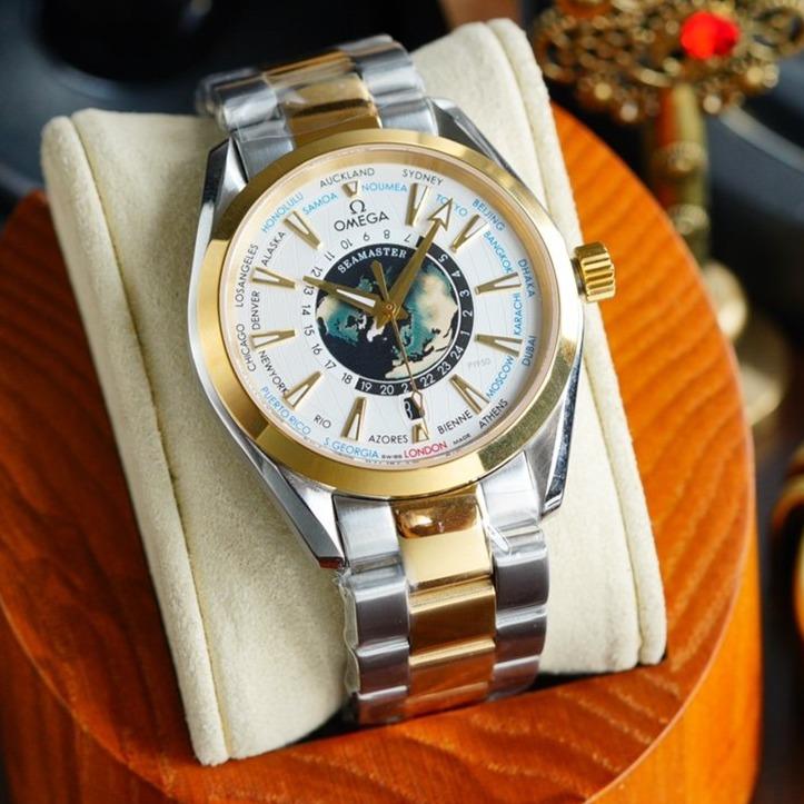 Omega Watch SEAMASTER AQUA TERRA 150M WORLDTIMER TWO TONE