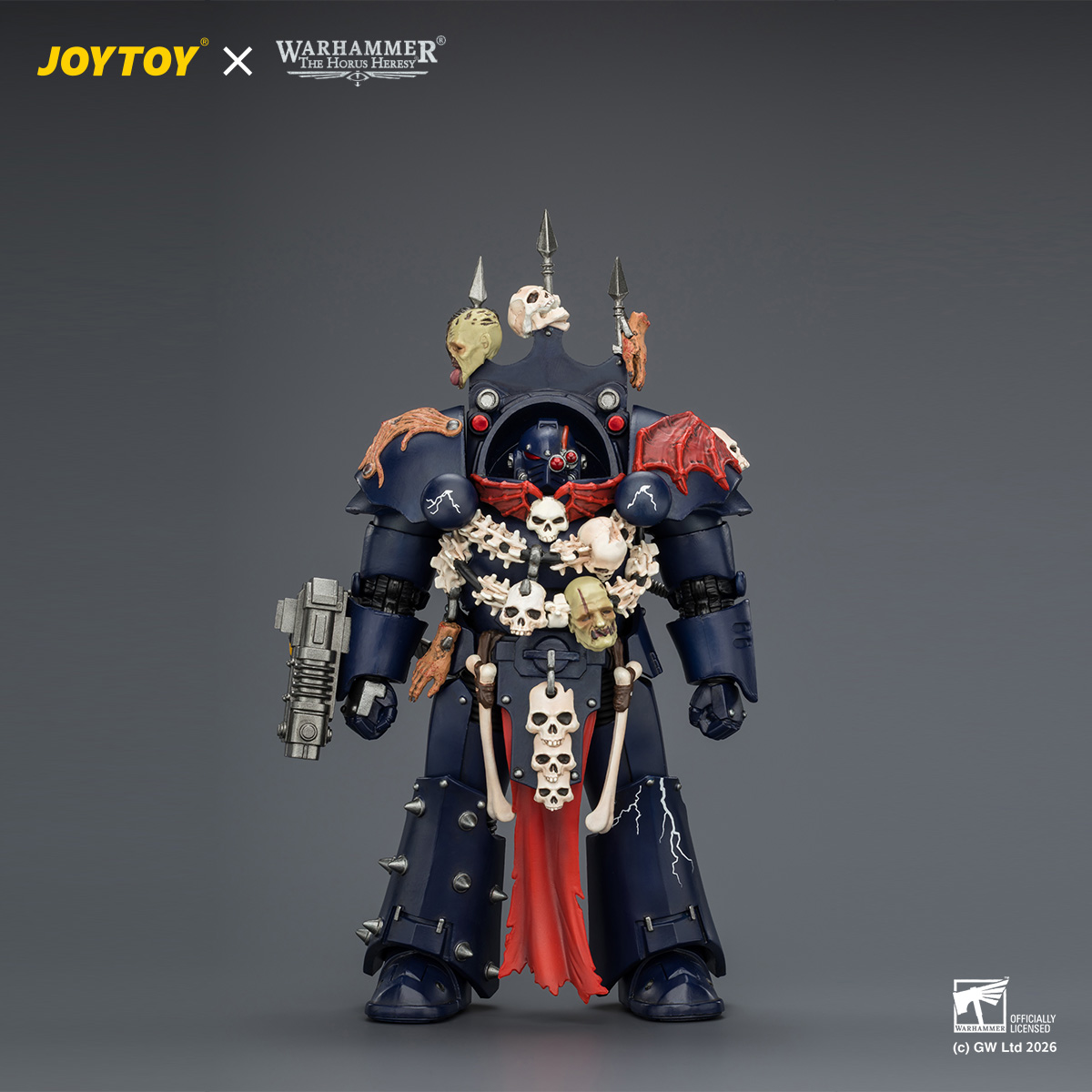 JOYTOY JT04384 Warhammer The Horus Heresy 1:18 Night Lords Legion Praetor in Tartaros Terminator Armour - JOYTOY WORLD