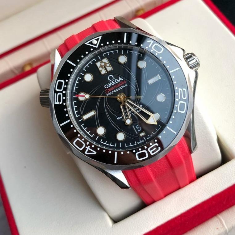 Omega Watch SEAMASTER DIVER 300M CO-AXIAL 42MM 007 RED RUBBER