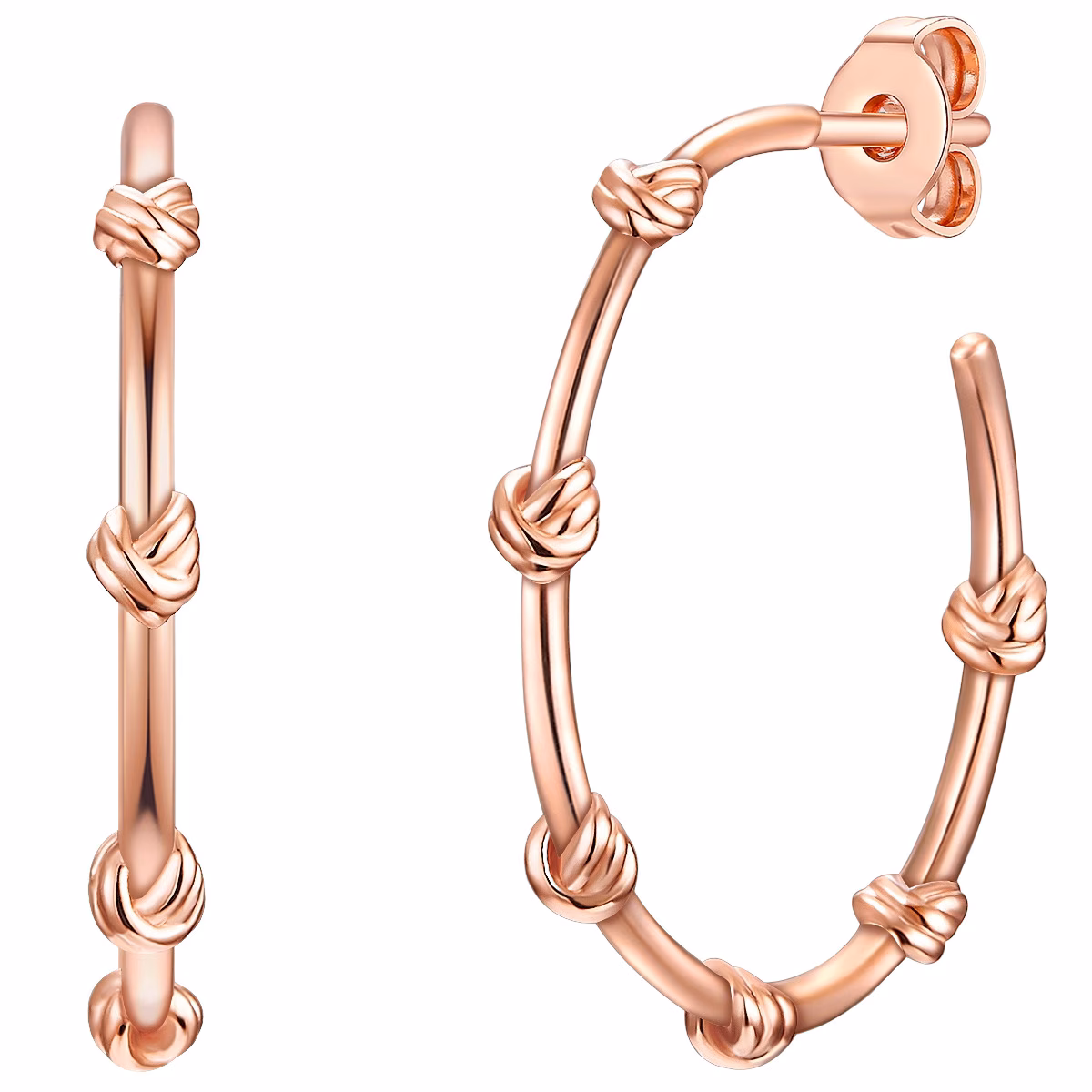 Creolen Sterling Silber in Roségold