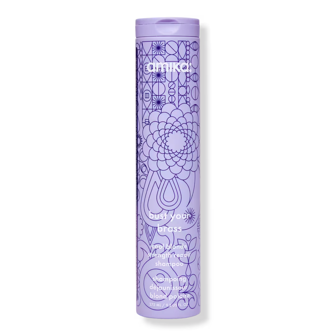 amika  Bust Your Brass Cool Blonde Strength Repair Shampoo