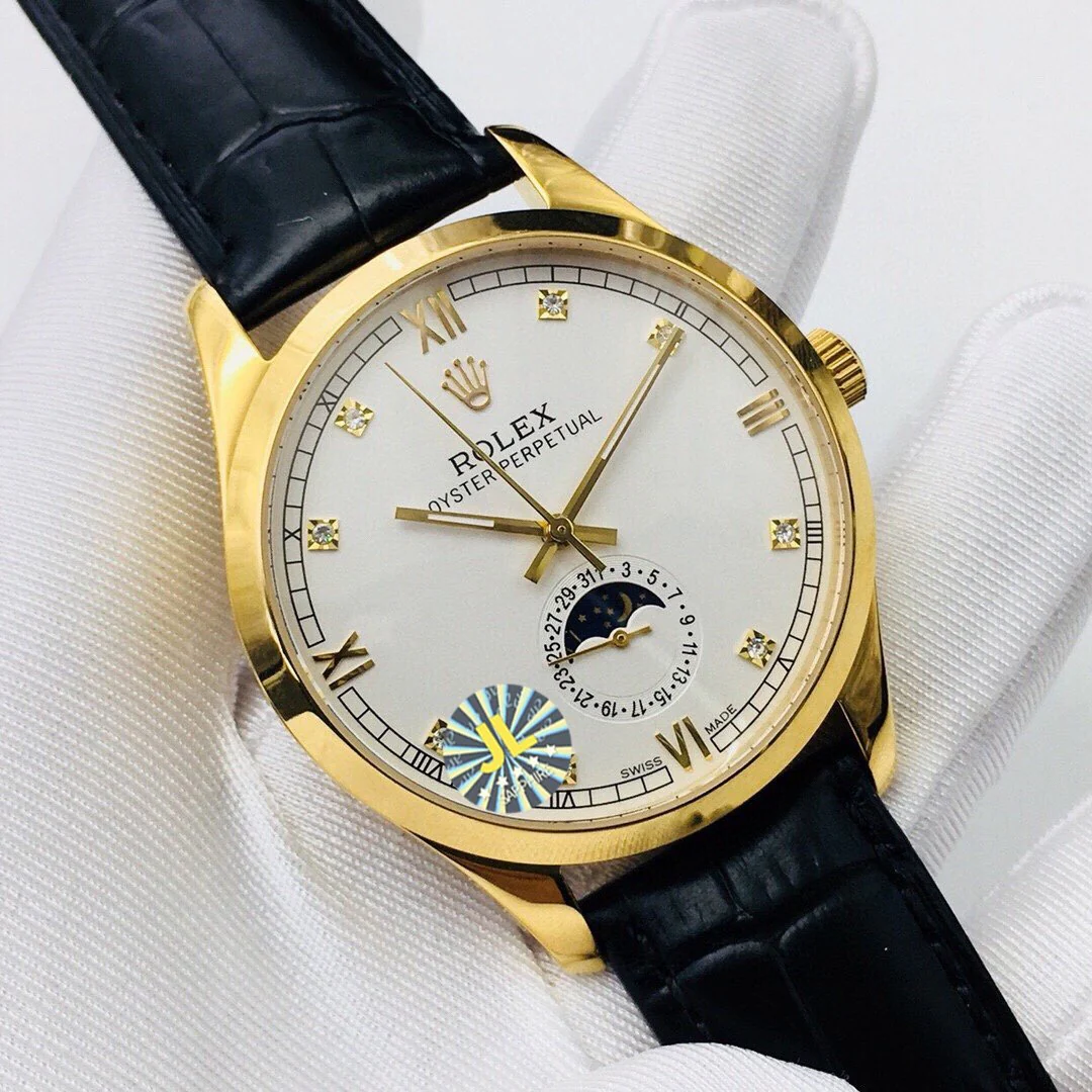 Rolex Watch OYSTER PERPETUAL 41 MOONPHASE GOLD CASE Watch