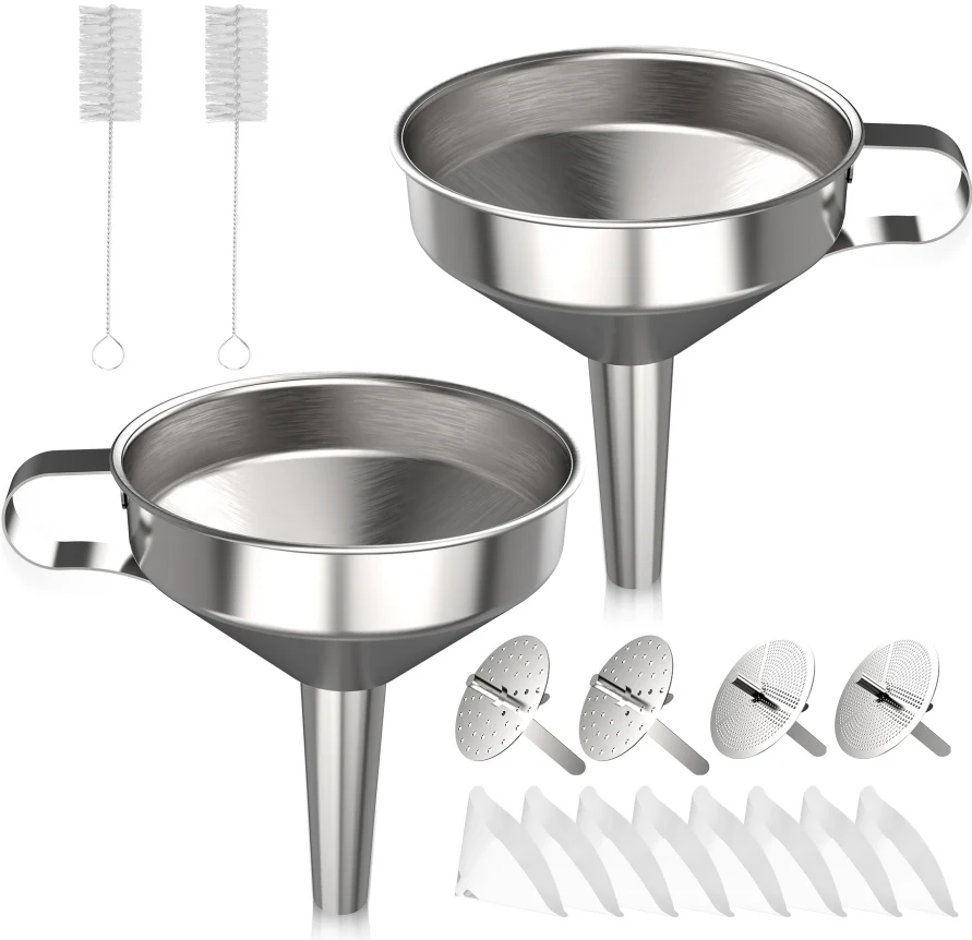 304 Stainless Steel Funnel Set, for Photosensitive Resin Loading and Unloading