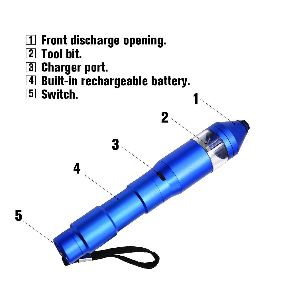 Electric Zinc Alloy Herb Grinder Pen
