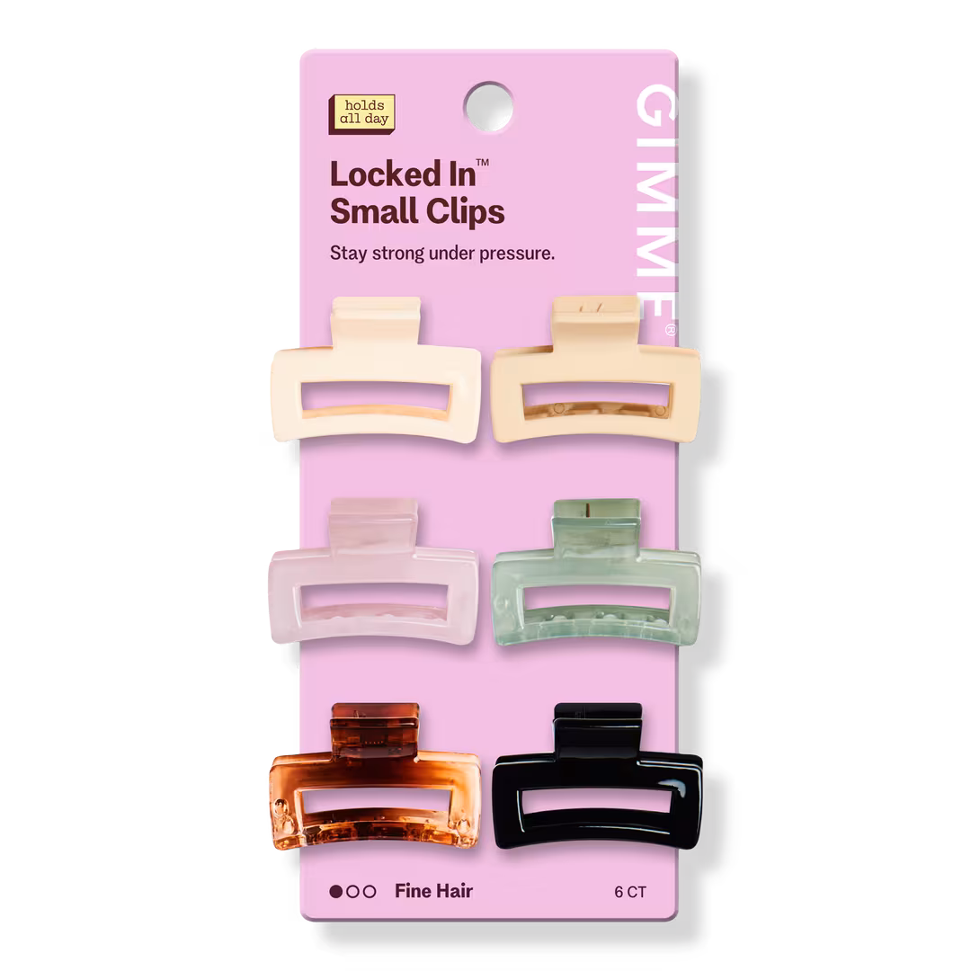 GIMME beauty  Fine Hair Small Rectangles Claw Clip