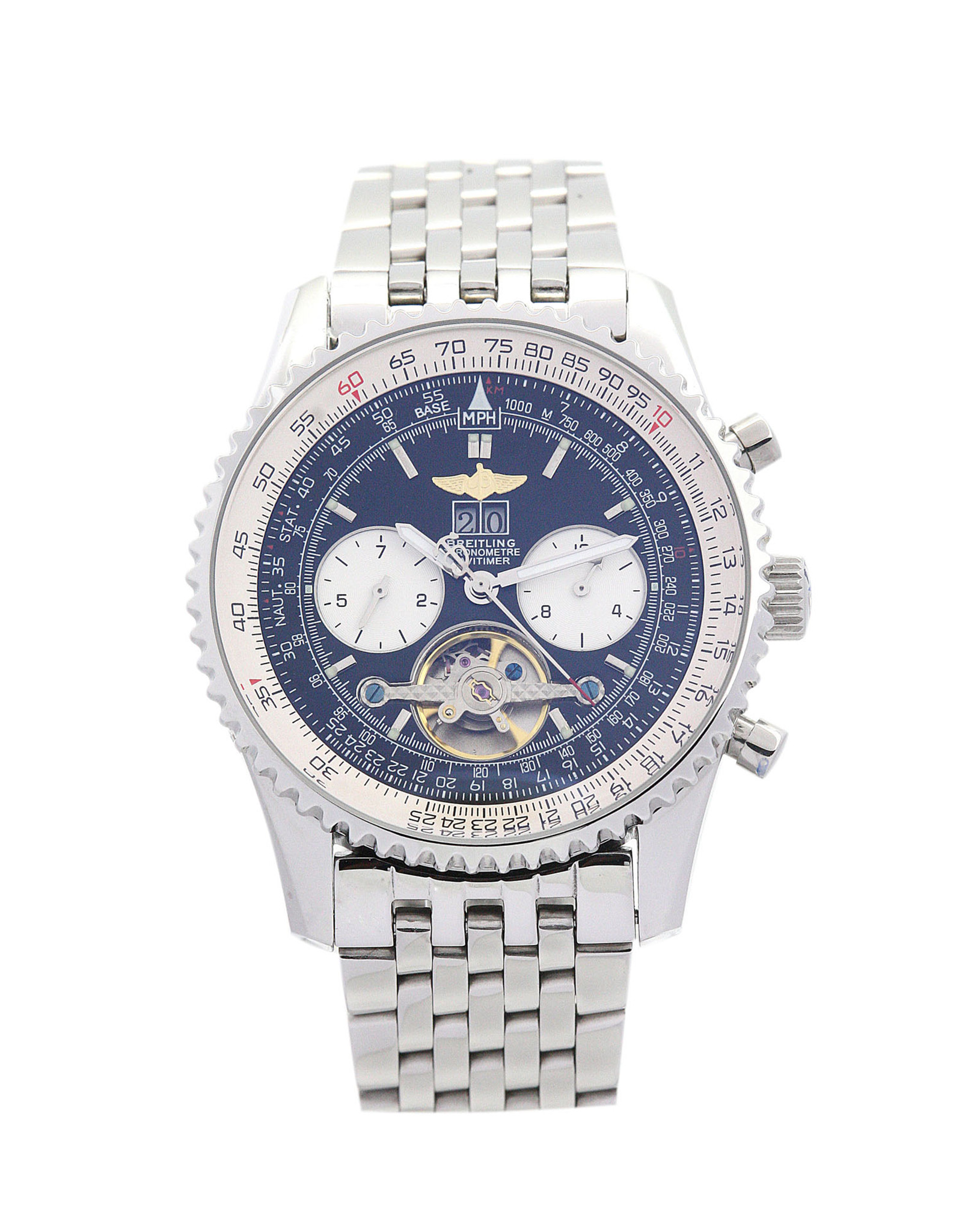 Replica Breitling Navitimer World Blue Dial Stick Markers A24322