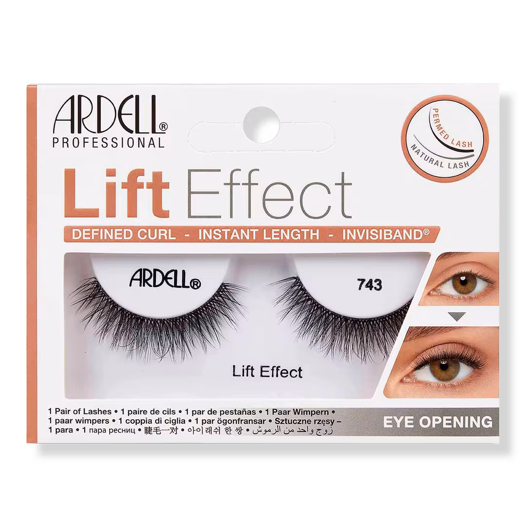 Ardell  Lift Effect #743, Defined Curl, Instant Length with Invisiband