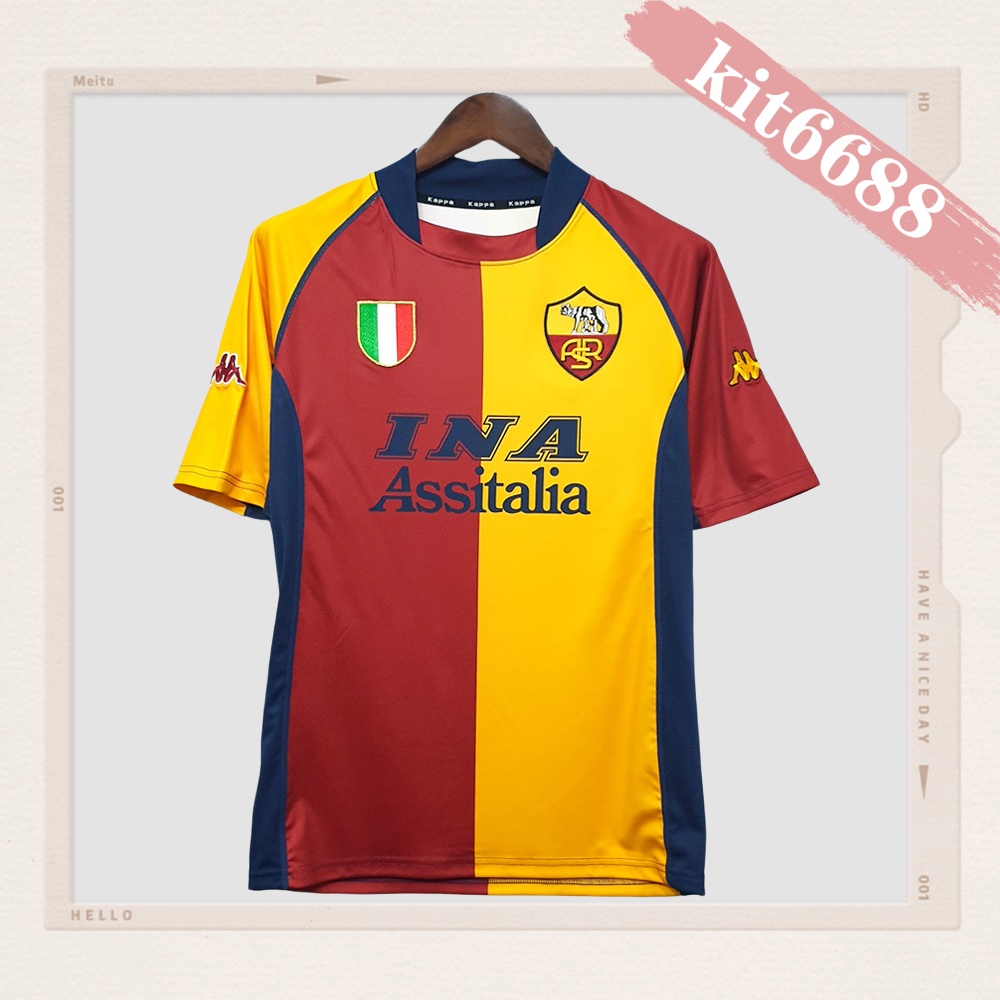 2001/2002 Roma Home Retro Football Shirt