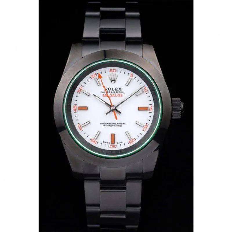 Rolex Milgauss Pro-Hunter Tinted Green Saphire White Dial PR116610