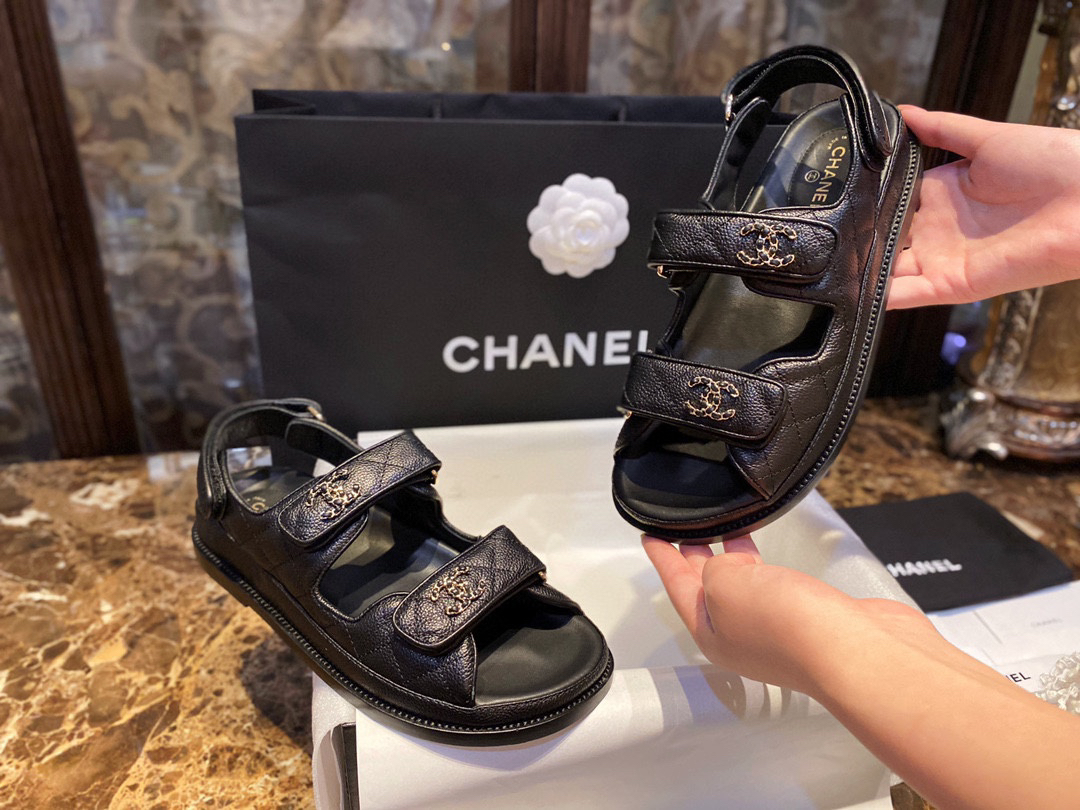 Chanel classic beach sandals