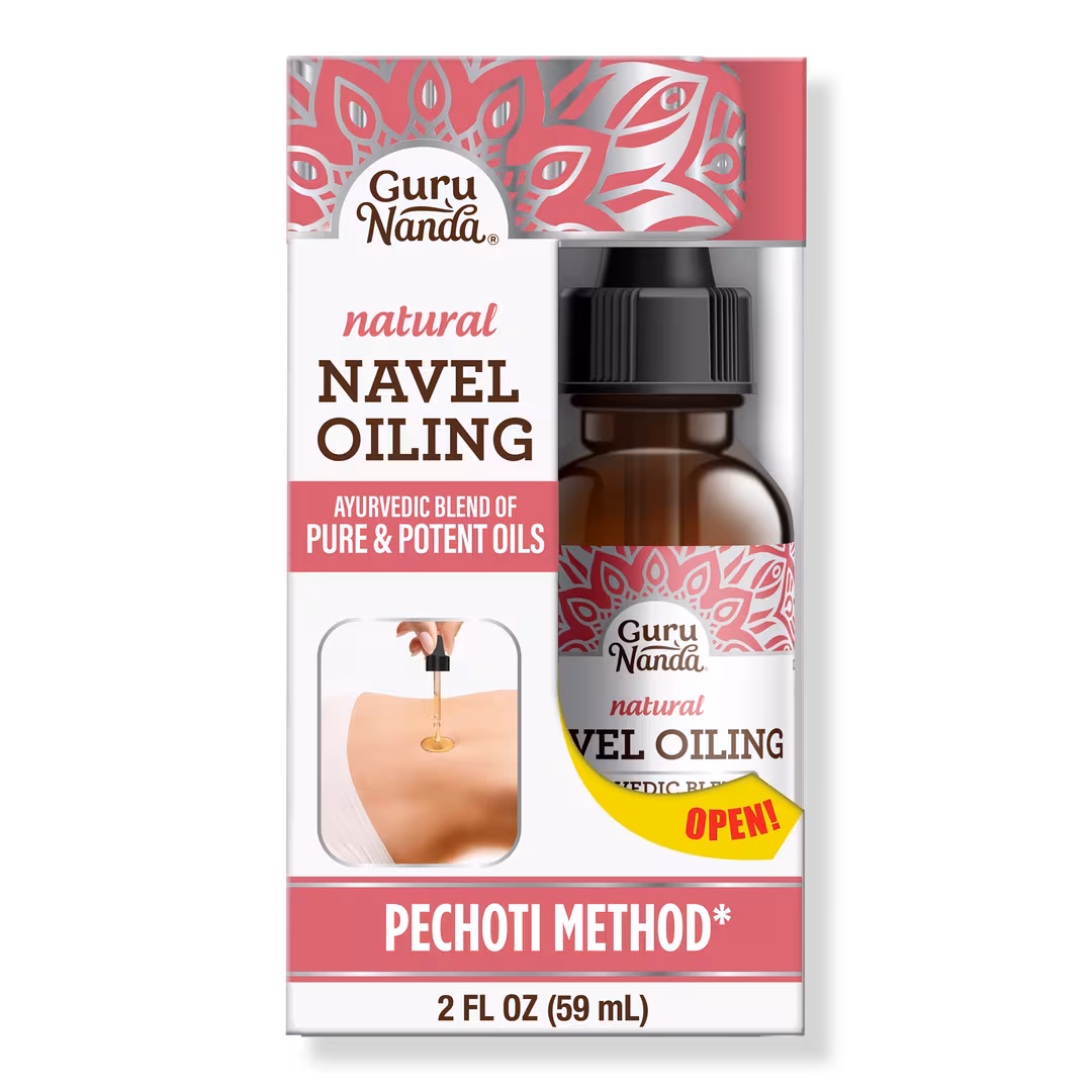 GuruNanda  Ayurvedic Navel Oiling Blend with Castor Oil, Neem & Vitamin E