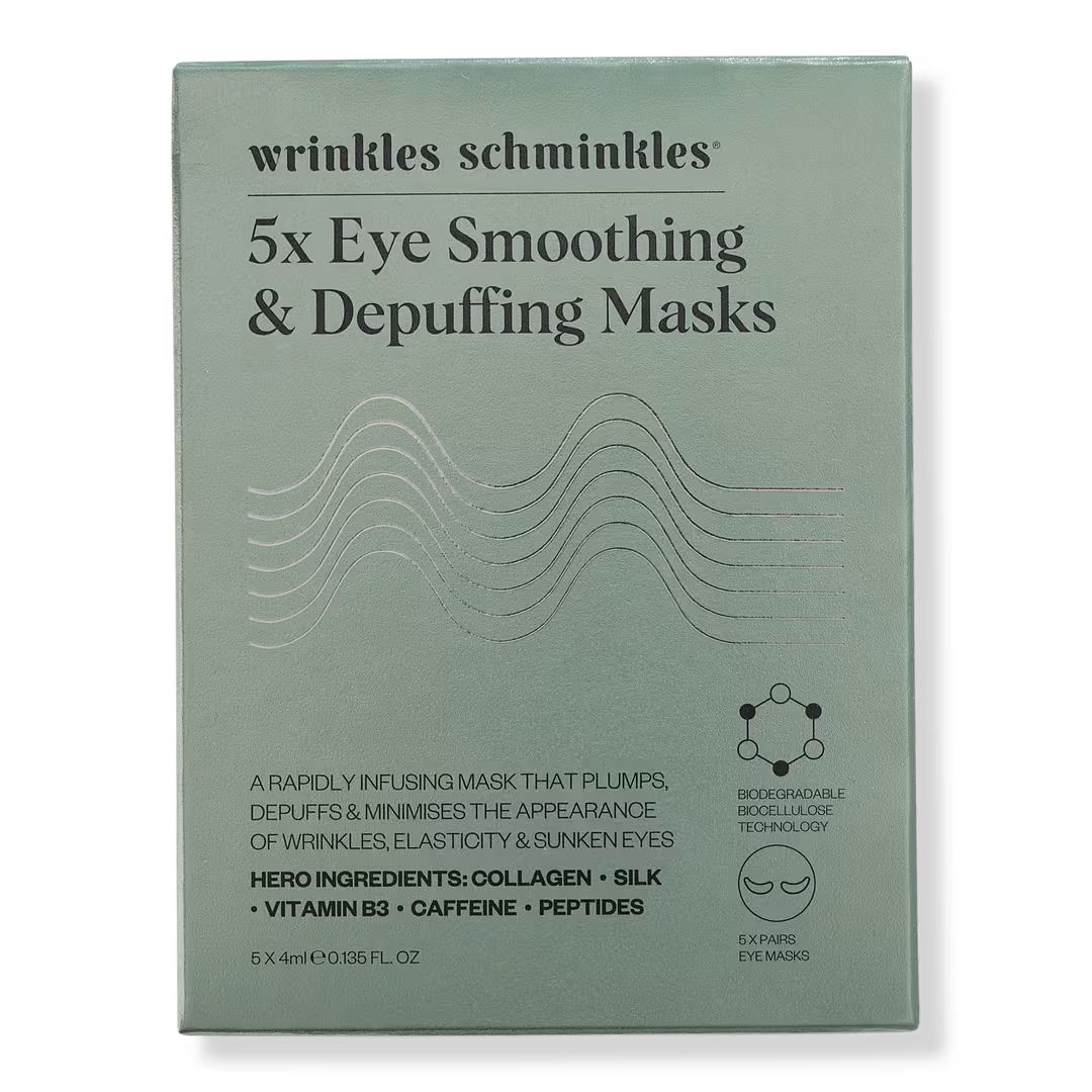 Wrinkles Schminkles  Eye Smoothing & Depuffing Sheet Mask - 5 Pack