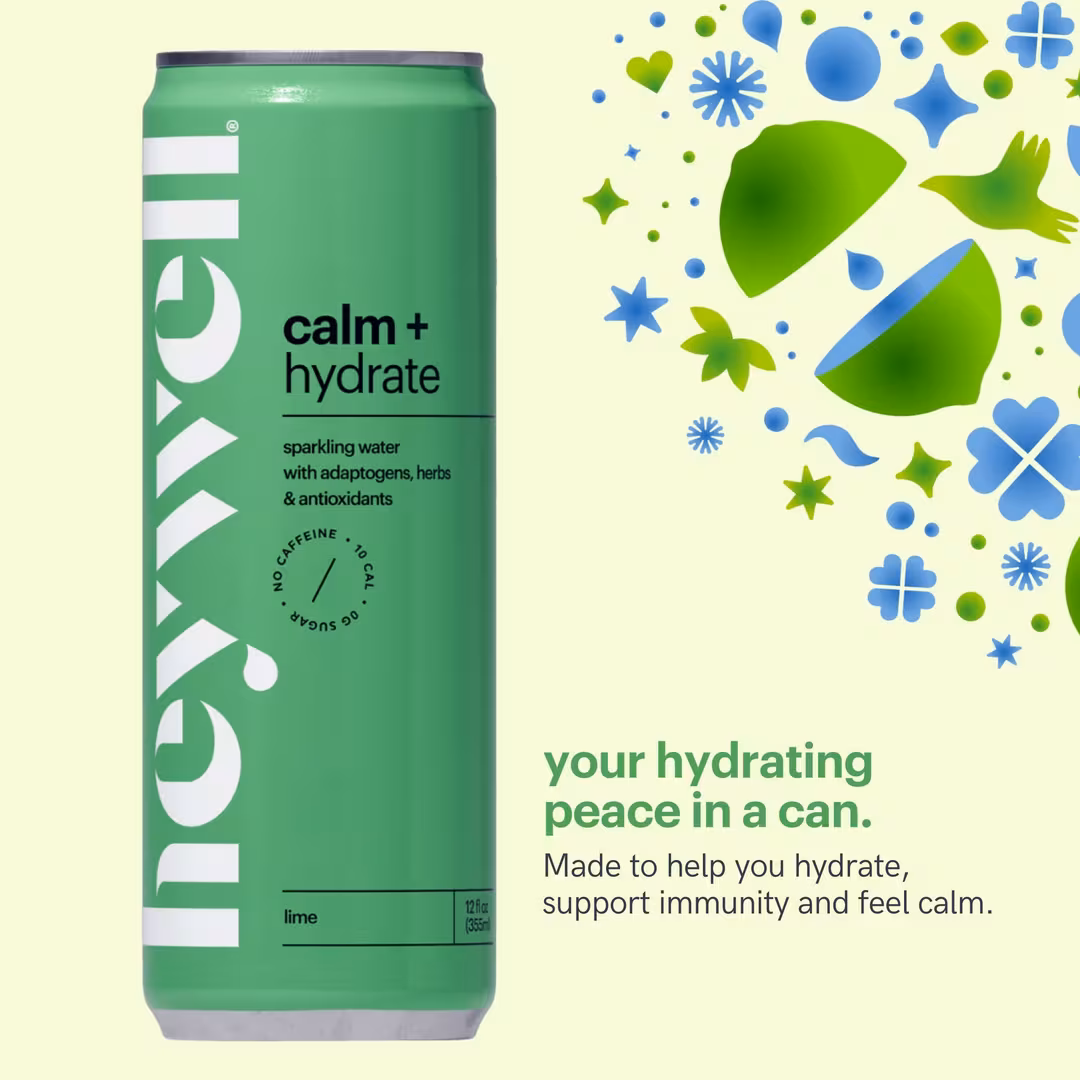 Heywell  Calm + Hydrate Sparkling Lime 12-Pack