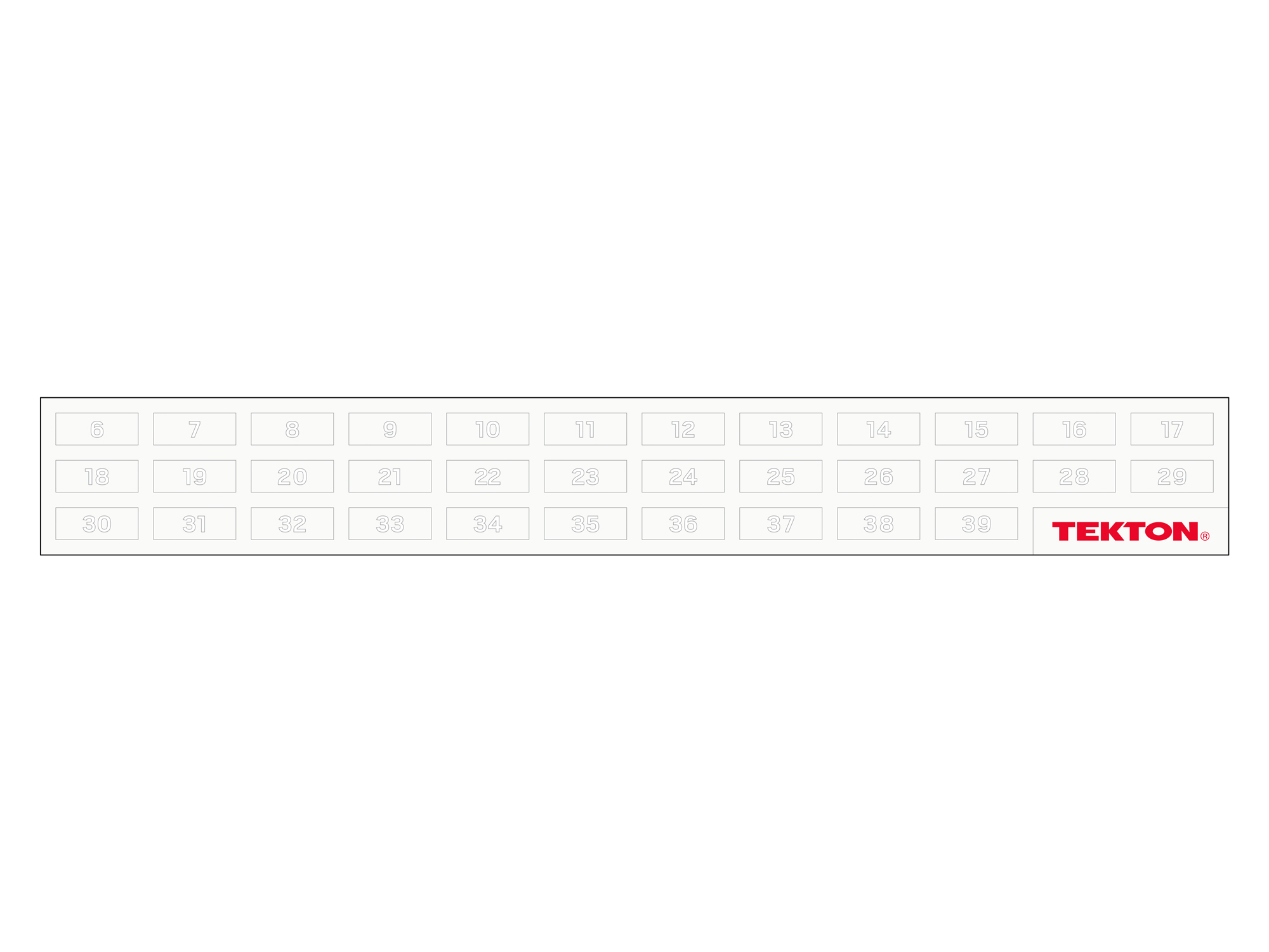 TEKTON Combination Wrench Set with Modular Wrench Organizer, 19-Piece (6 - 24 mm) | WCB95202