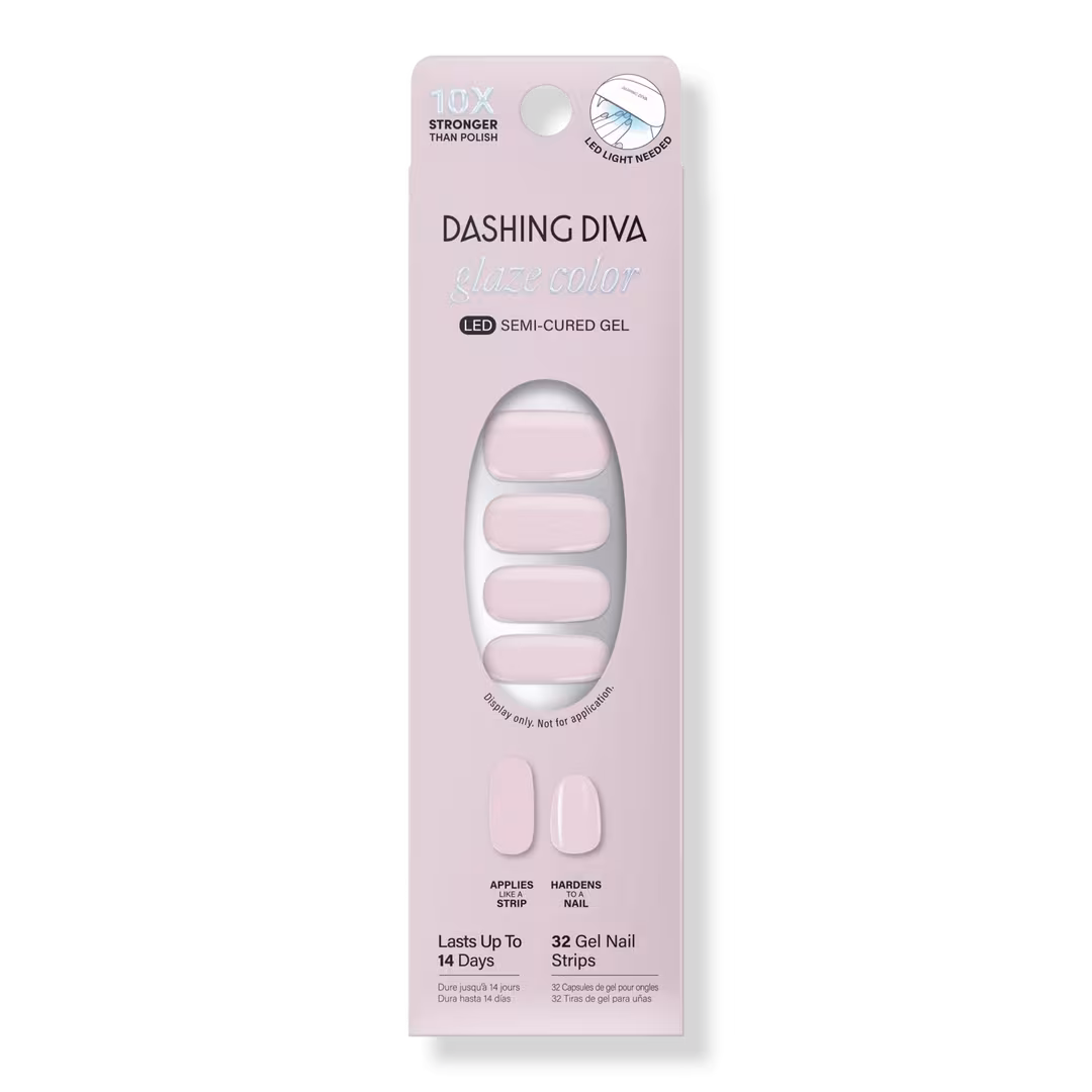 Dashing Diva  GLAZE COLOR, Semi-Cured Gel Nail Strips