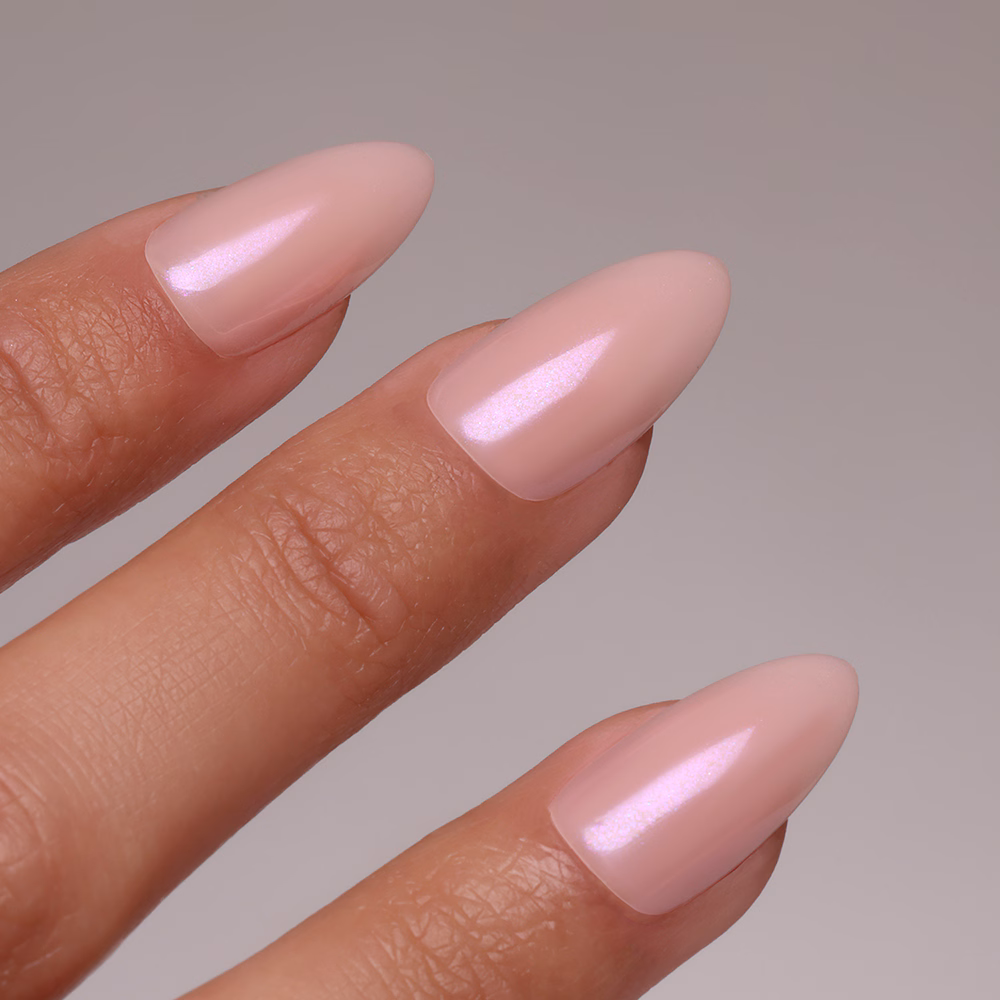 Glazed Rose almond long Softgel Press On Nails